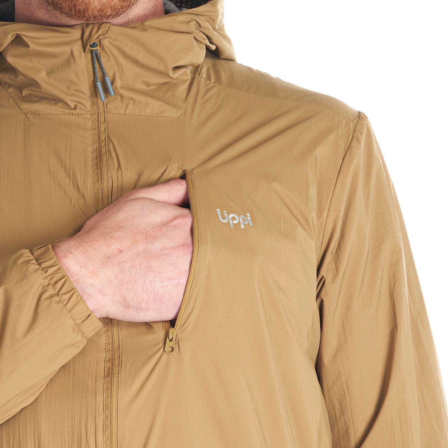 Chaqueta Hombre Spry Windbreaker Nano-F Hoody Jacket Cafe Pardo Lippi-6