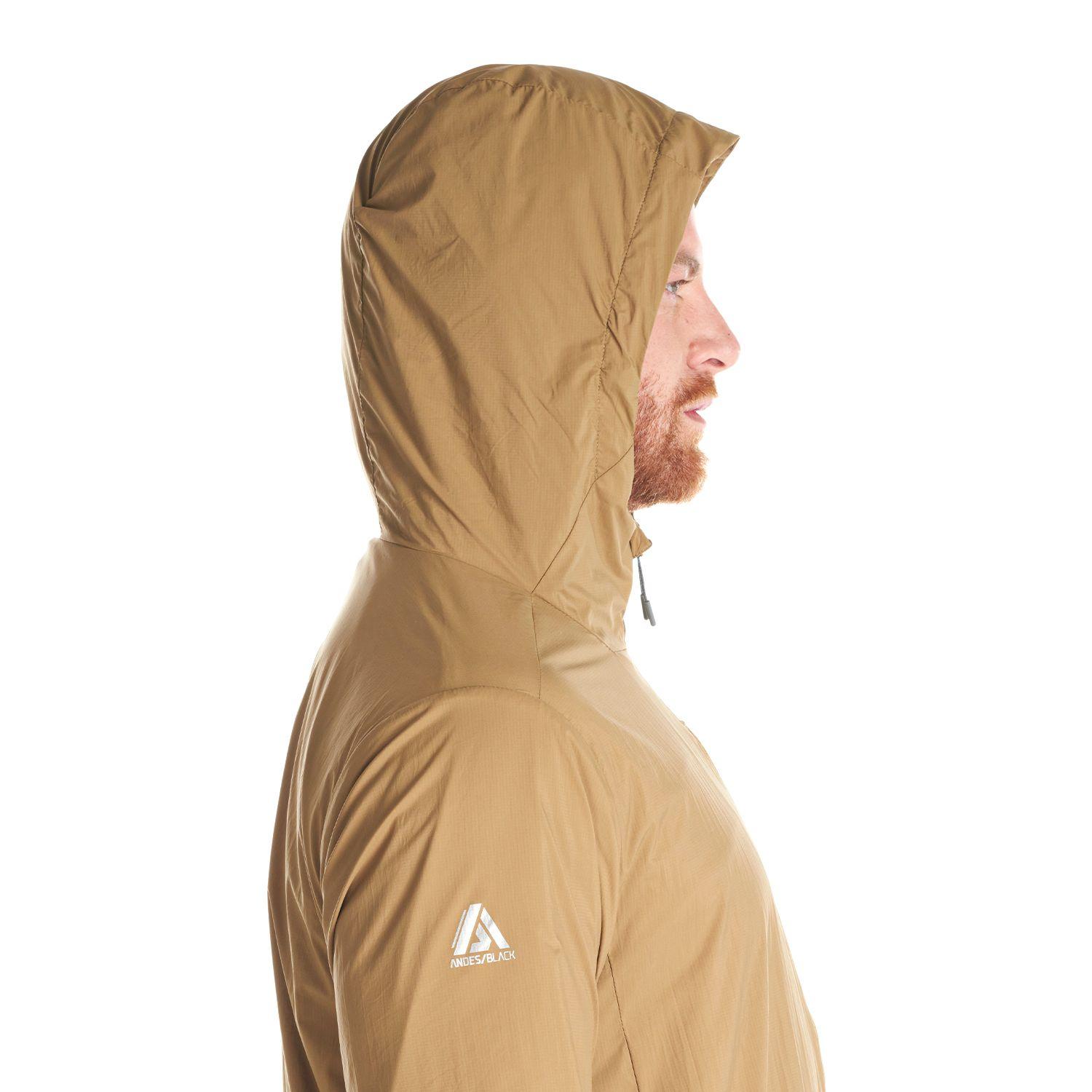 Chaqueta Hombre Spry Windbreaker Nano-F Hoody Jacket Cafe Pardo Lippi-8