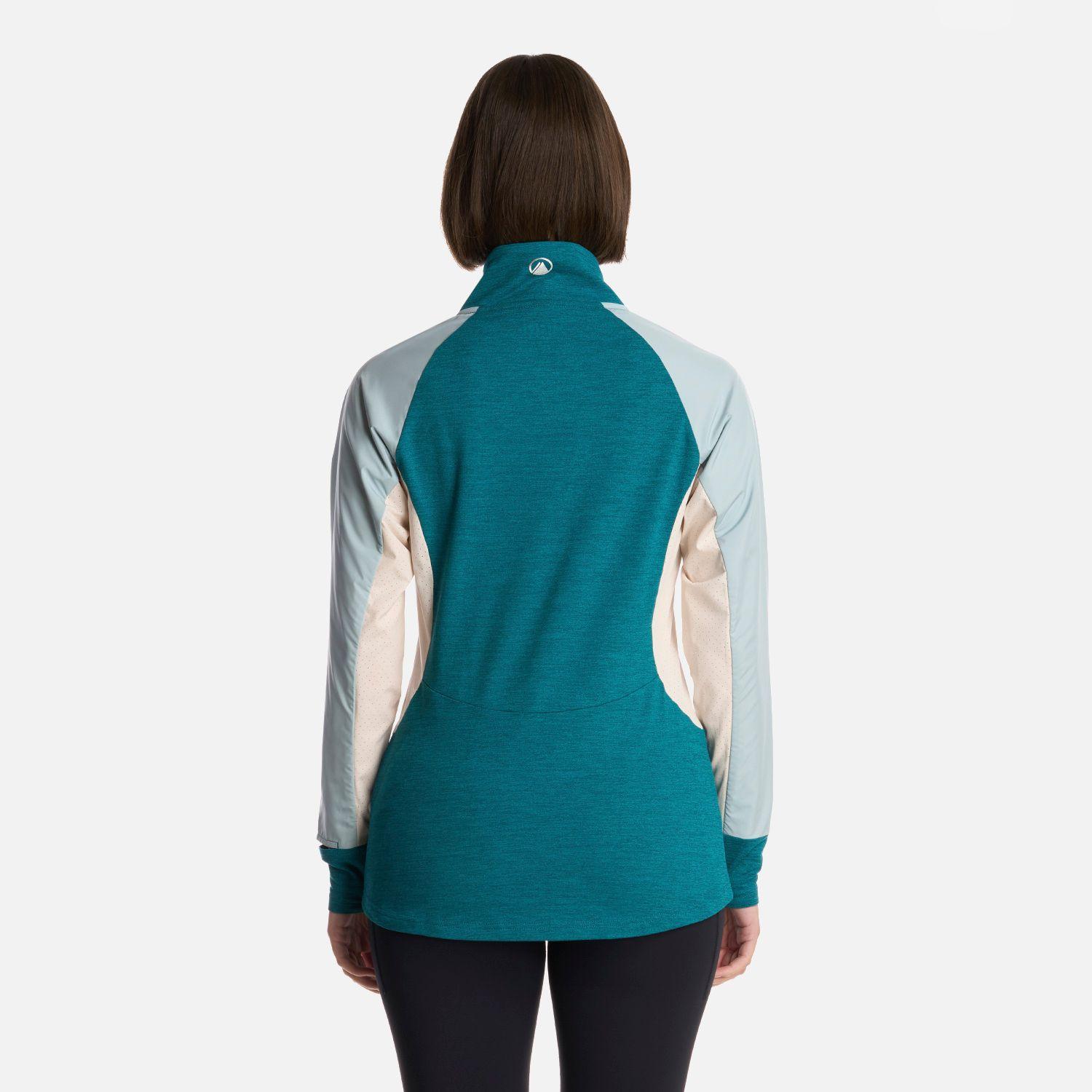 Polerón Mujer Egger 1/4 Zip Petroleo Lippi-2