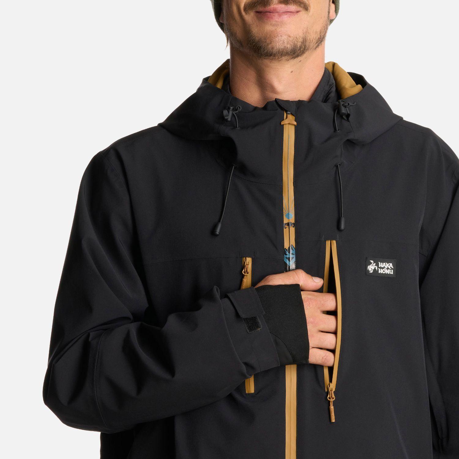 Chaqueta Hombre Viento Blanco Negro Haka Honu I25-4