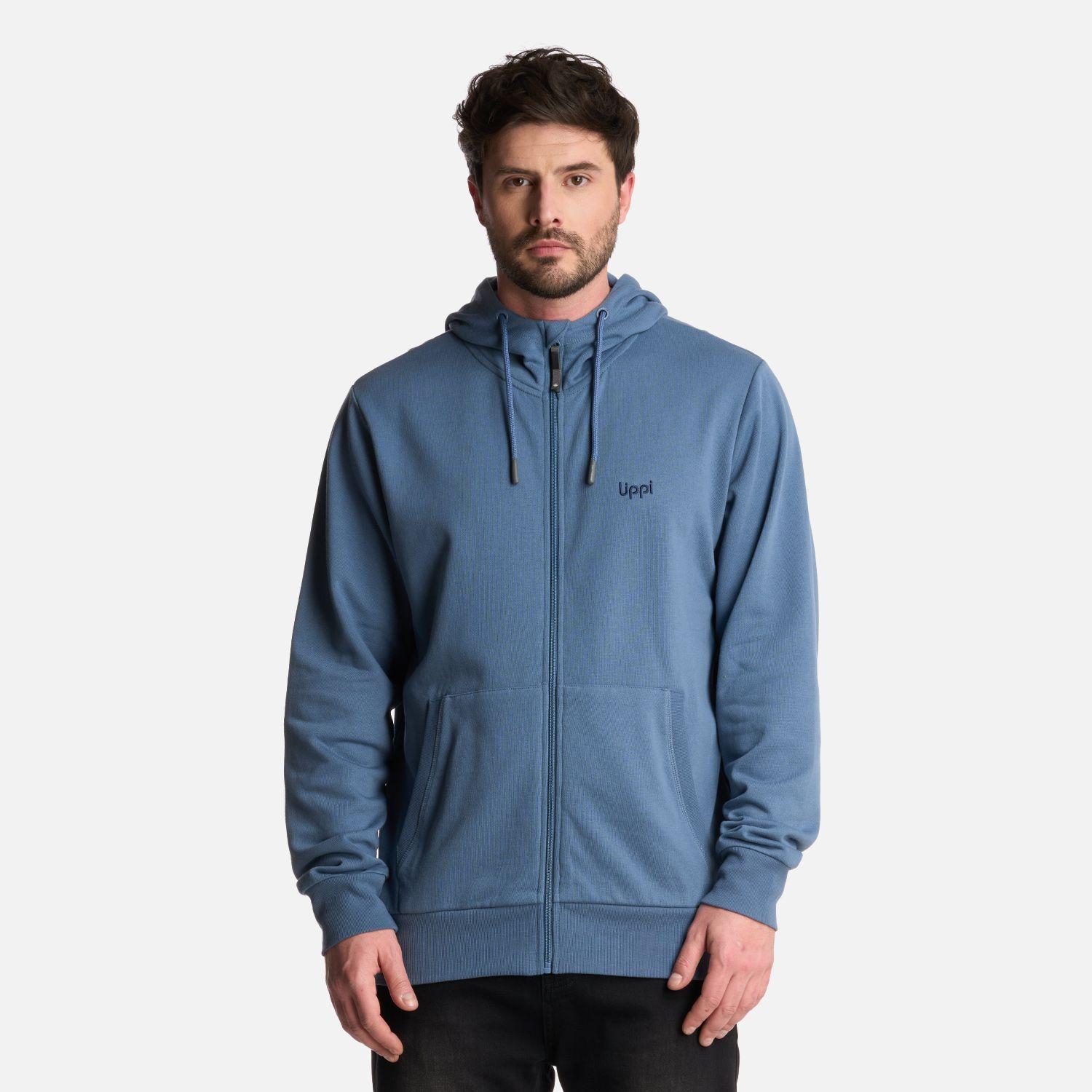 Polerón Hombre Ulmo Full Zip Hoody Sweatshirt Azul Lippi-0