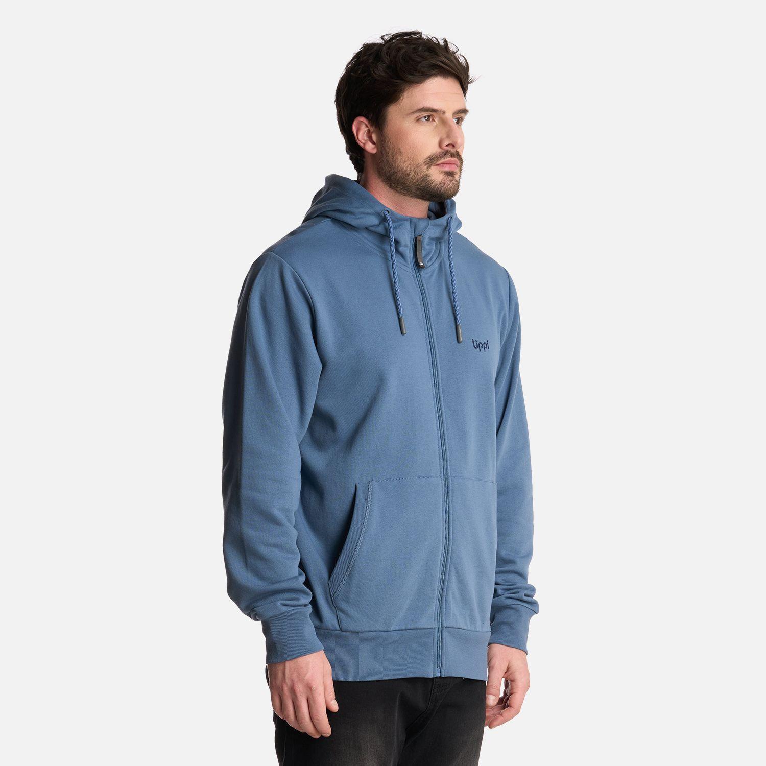 Polerón Hombre Ulmo Full Zip Hoody Sweatshirt Azul Lippi-1