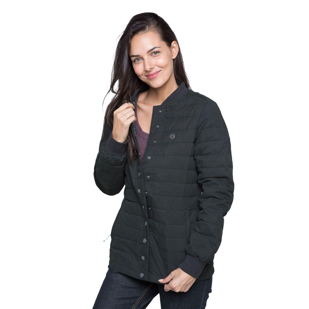 Chaqueta Mujer Laniakea Negro Haka Honu-0