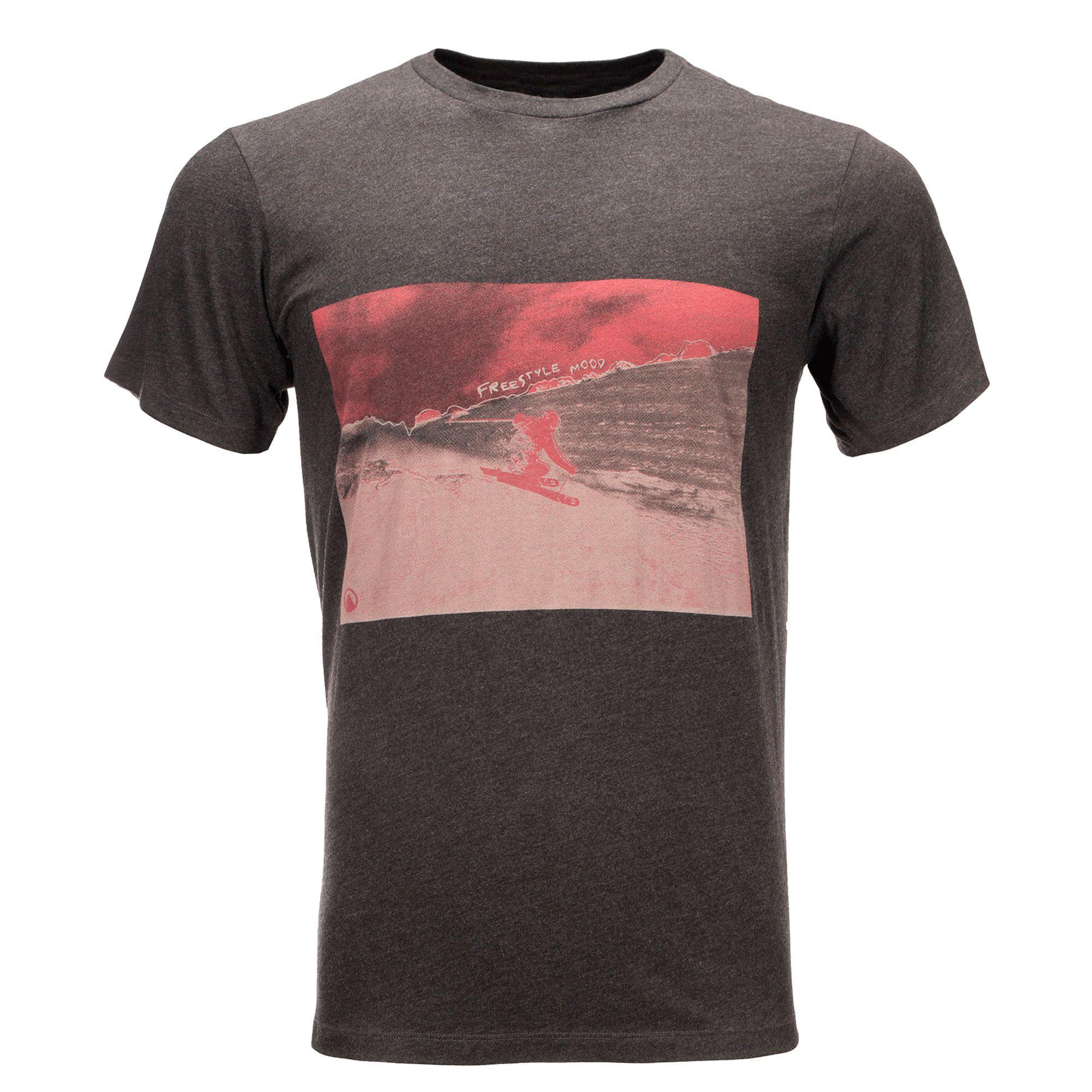 Polera Hombre Freestyle UV-Stop T-Shirt Melange Grafito Lippi-0