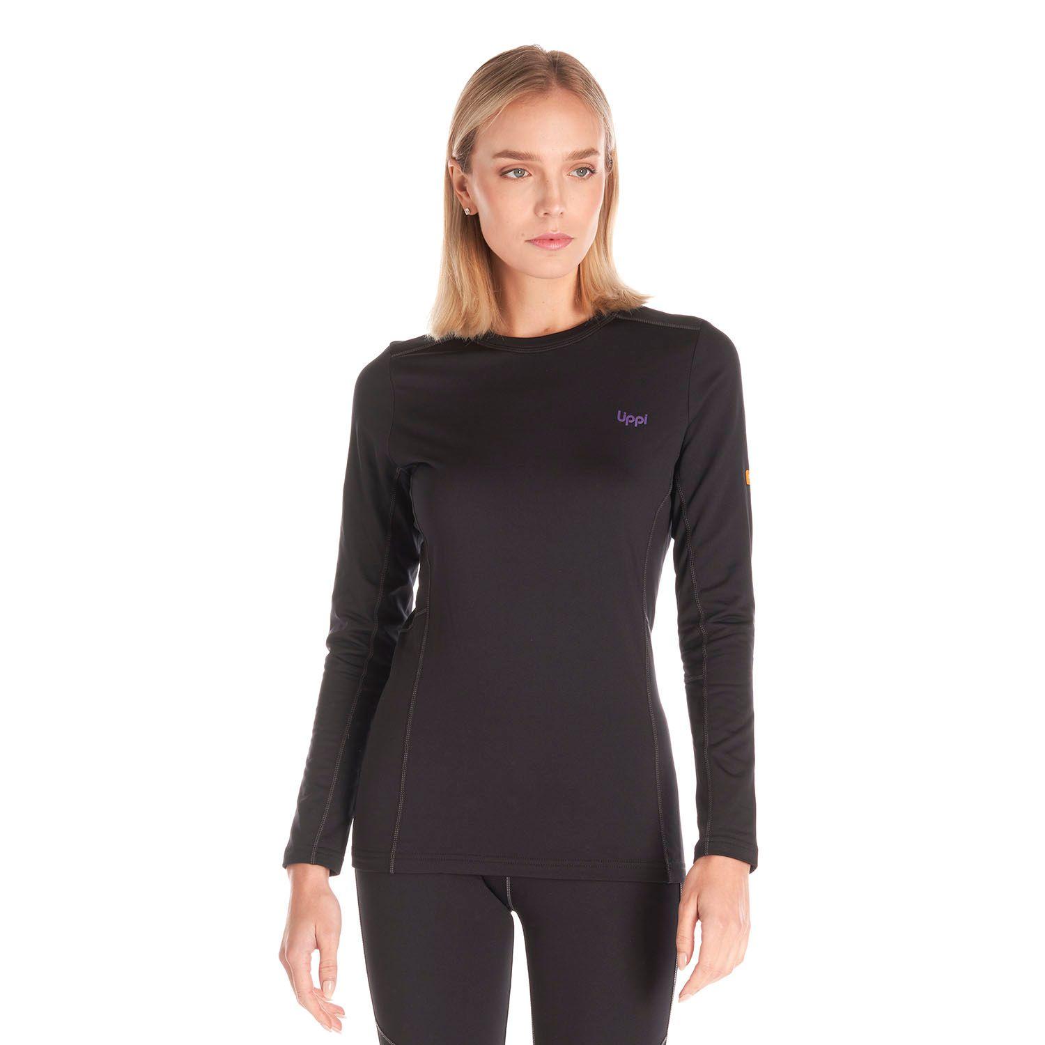 Primera Capa Mujer Skintec 2000 Warm Top Negro Lippi V20-1