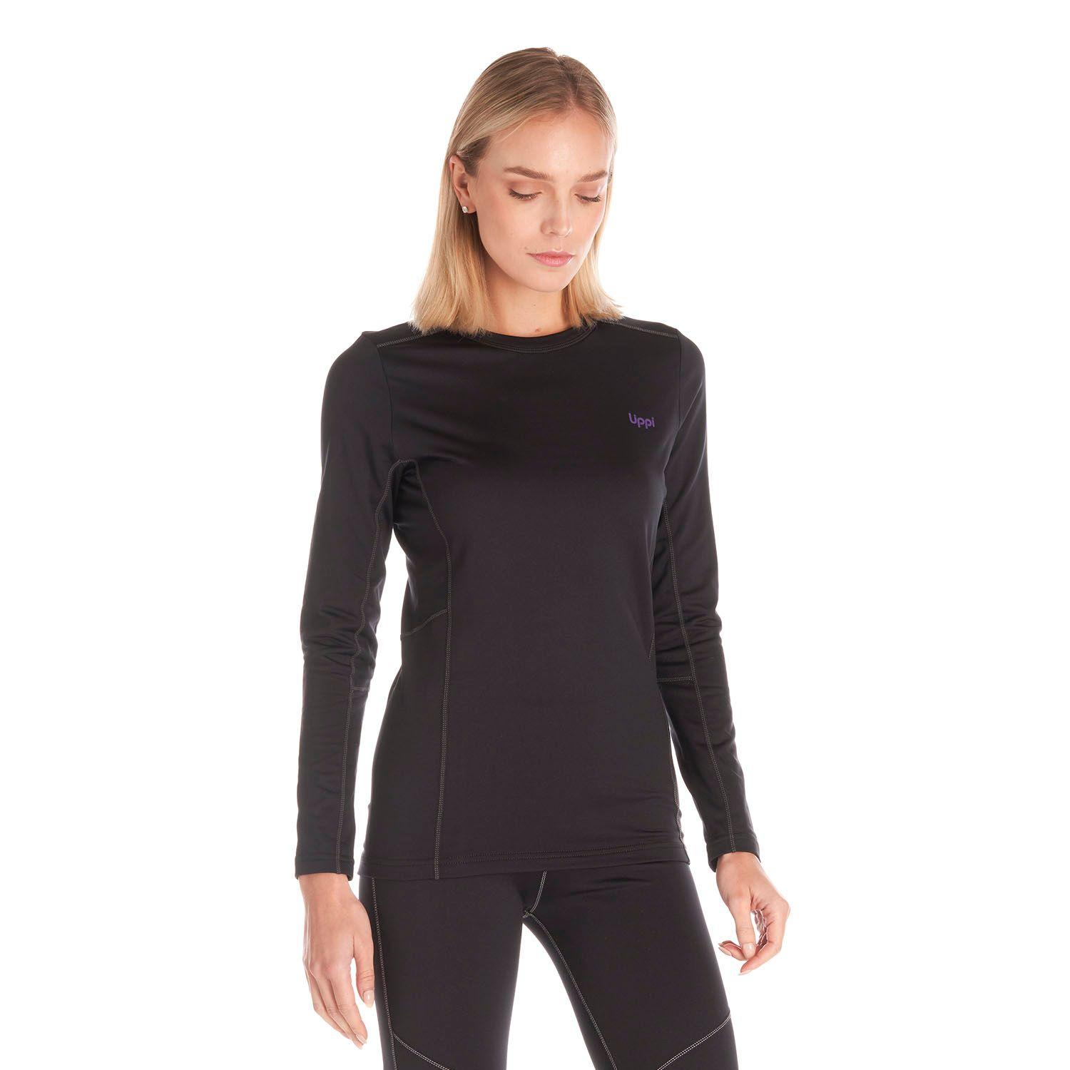 Primera Capa Mujer Skintec 2000 Warm Top Negro Lippi V20-2