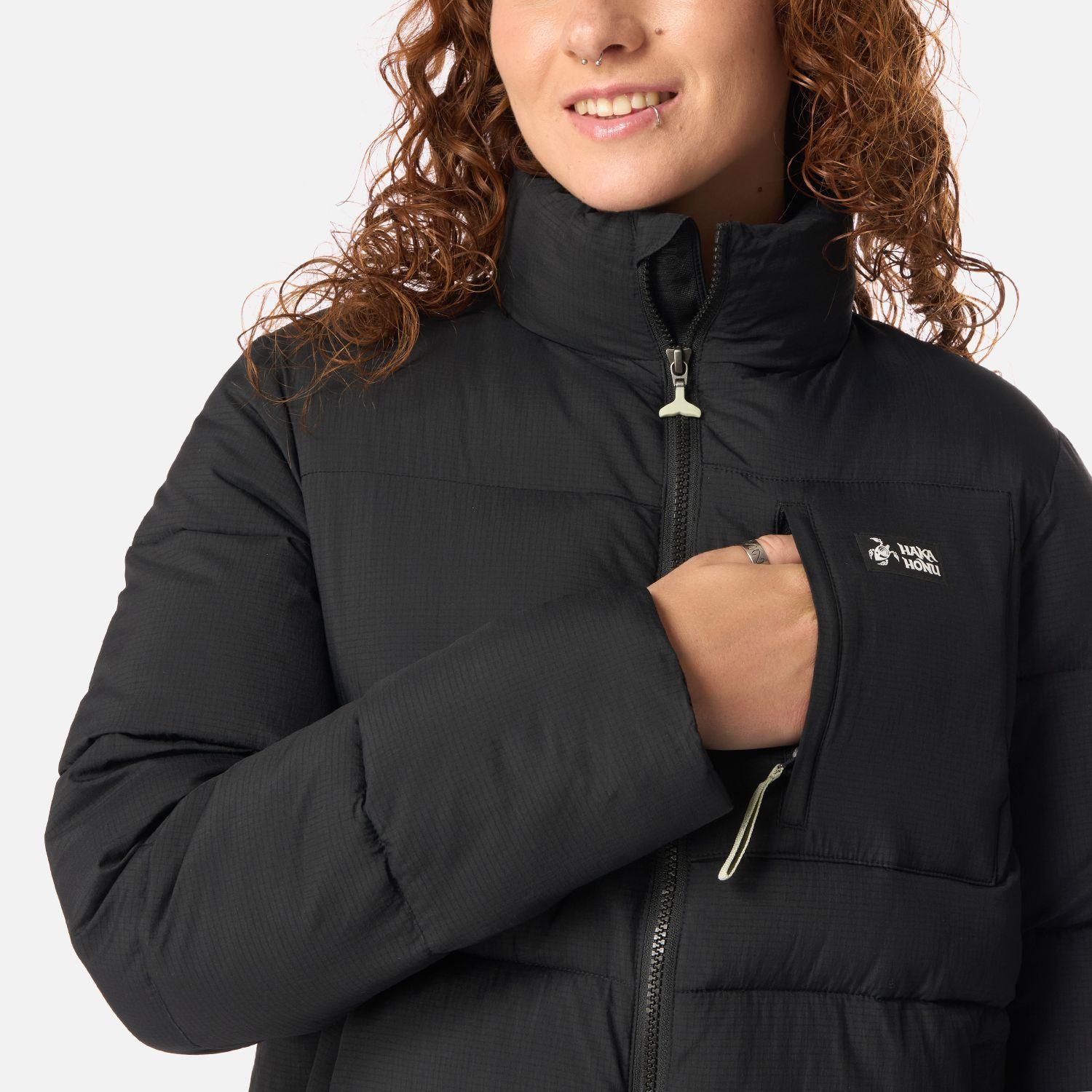 Chaqueta Mujer Aislada Negro Haka Honu-3