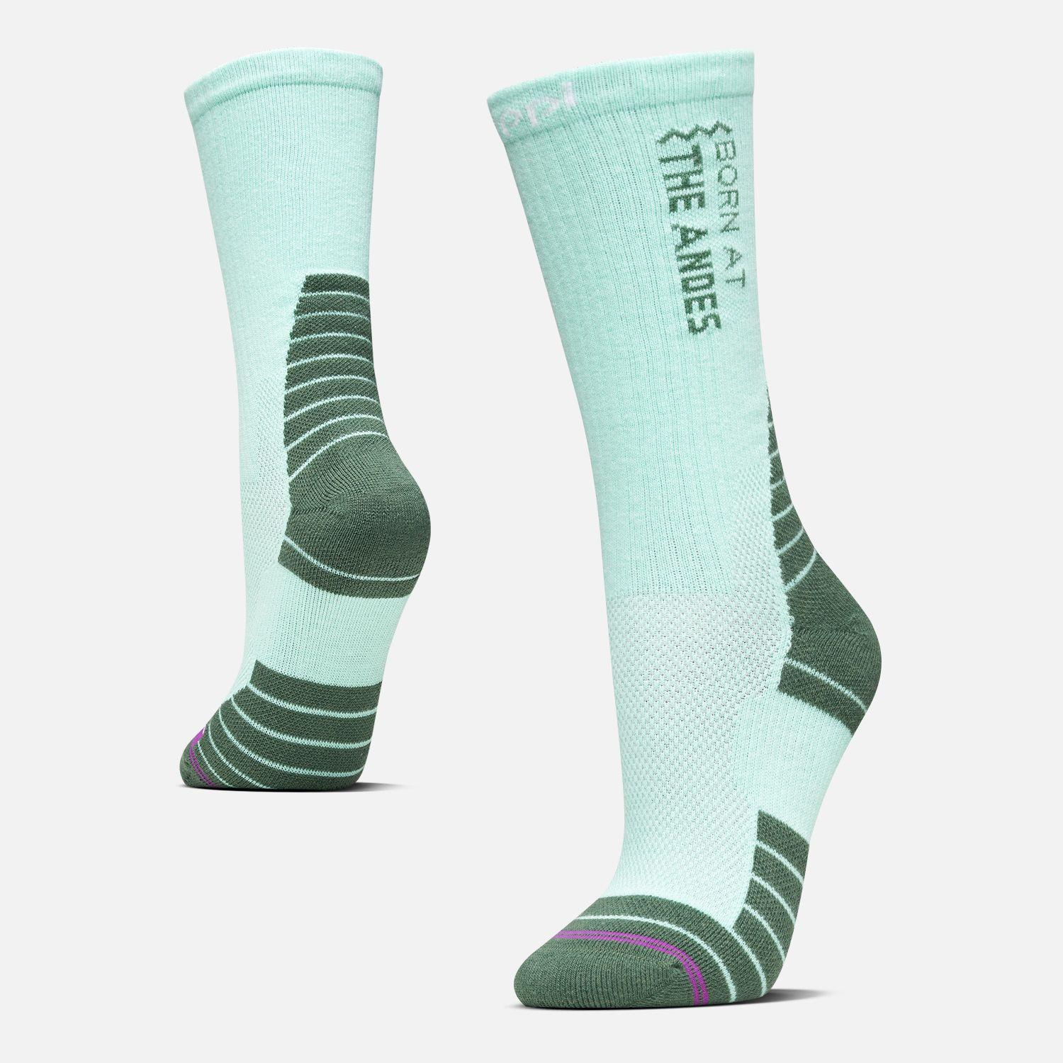 Calcetin Mujer Trekking Light Socks Verde Agua Lippi-0