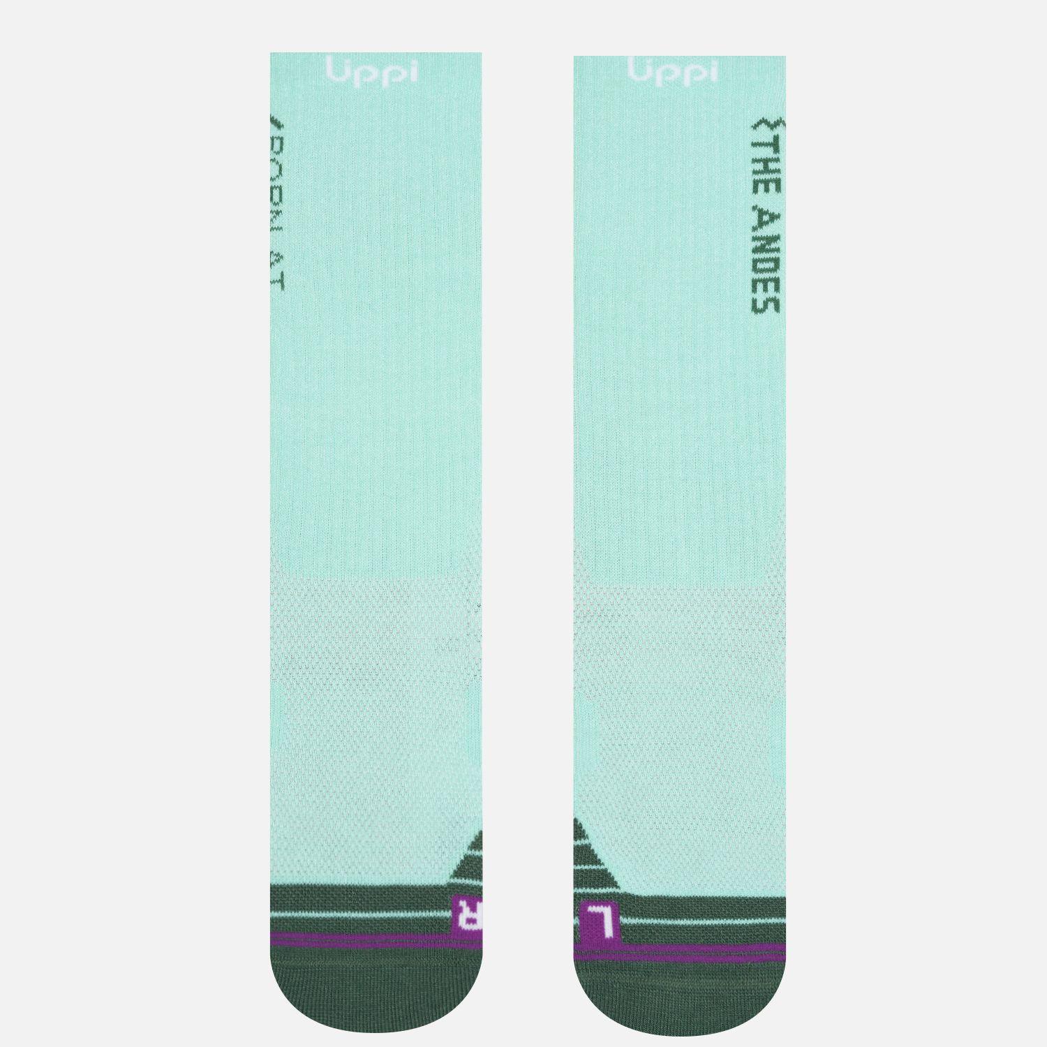 Calcetin Mujer Trekking Light Socks Verde Agua Lippi-1