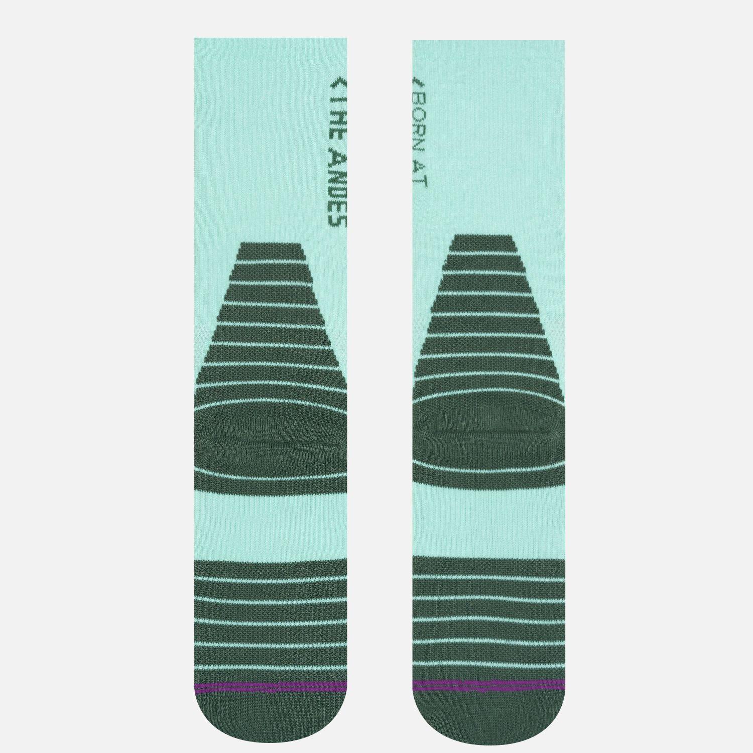 Calcetin Mujer Trekking Light Socks Verde Agua Lippi-2