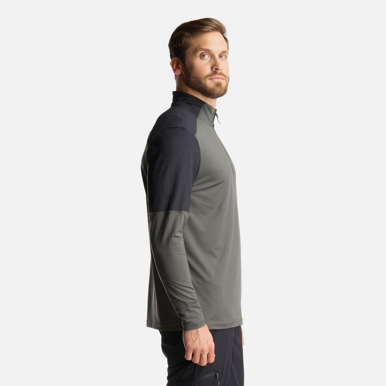 Poleron Hombre Puerto Trucco 14 Zip Verde Militar Lippi-3