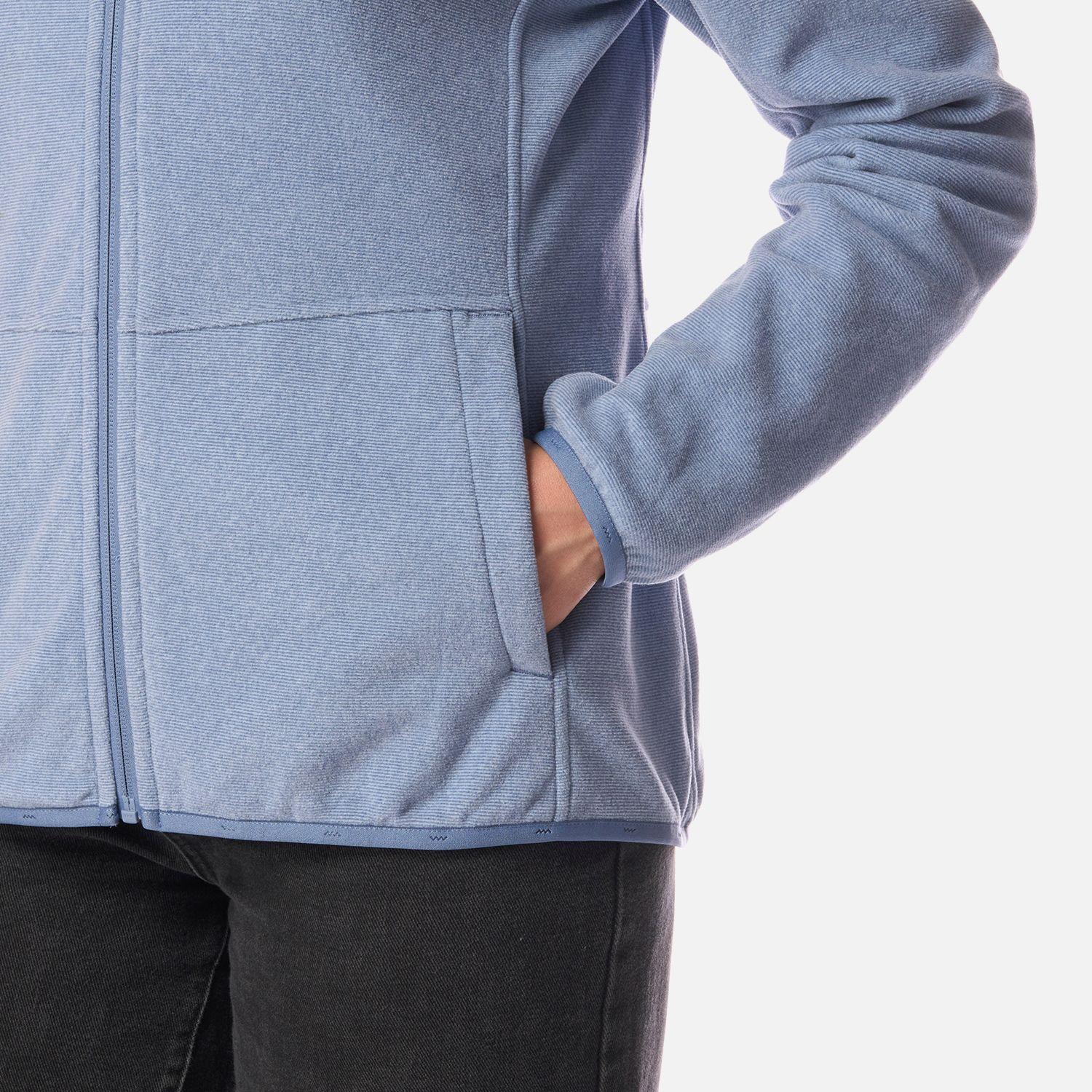 Polar Mujer Stripes Nano-F Full Zip Hoody Azul Piedra Lippi-4