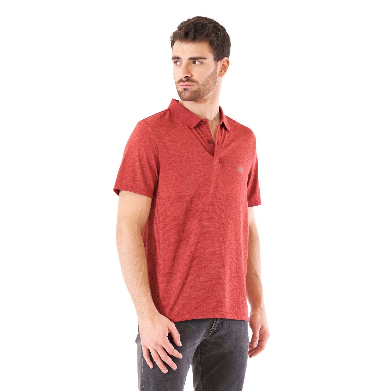 Polera Hombre B-Classic Seamless Polo Rojo Lippi-2