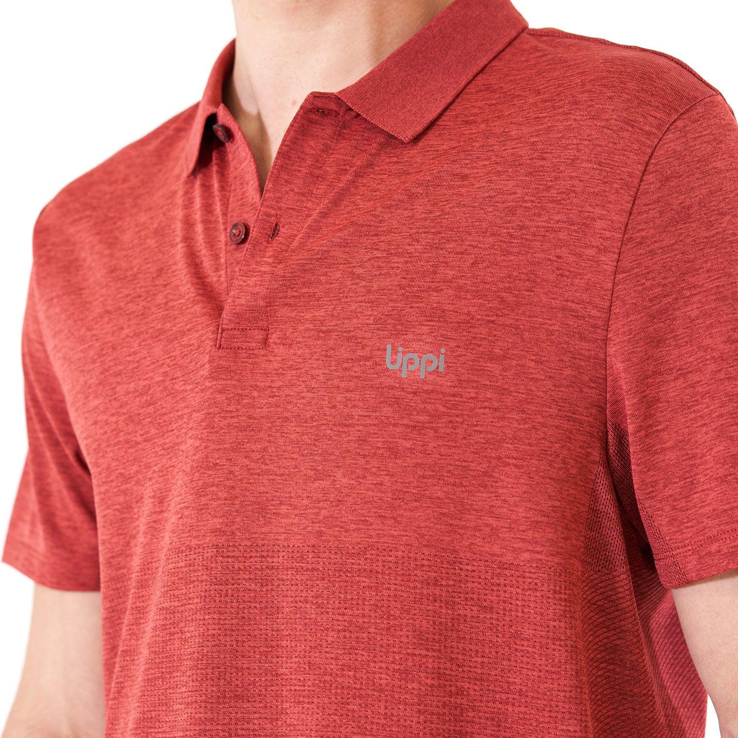 Polera Hombre B-Classic Seamless Polo Rojo Lippi-4