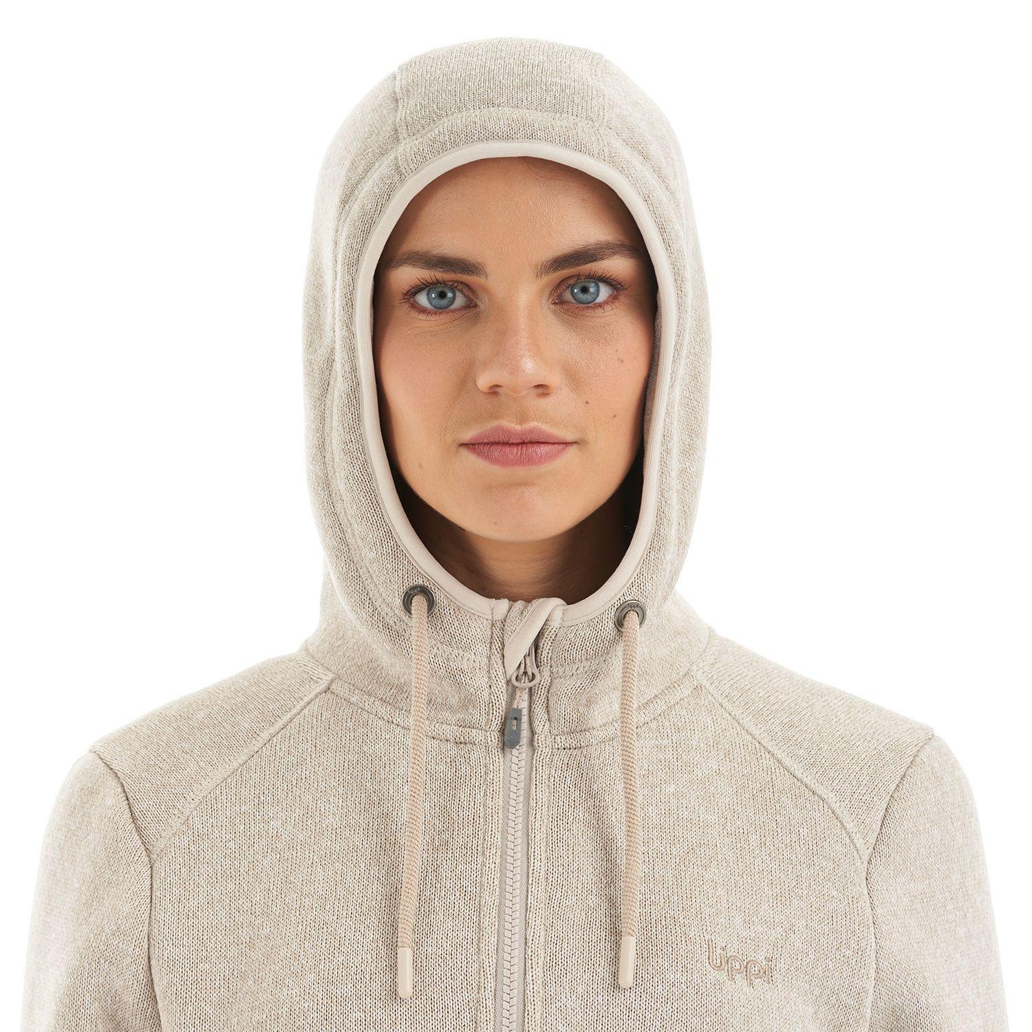 Polar Mujer Sense Blend-Pro Hoody Jacket Melange Beige Lippi-6