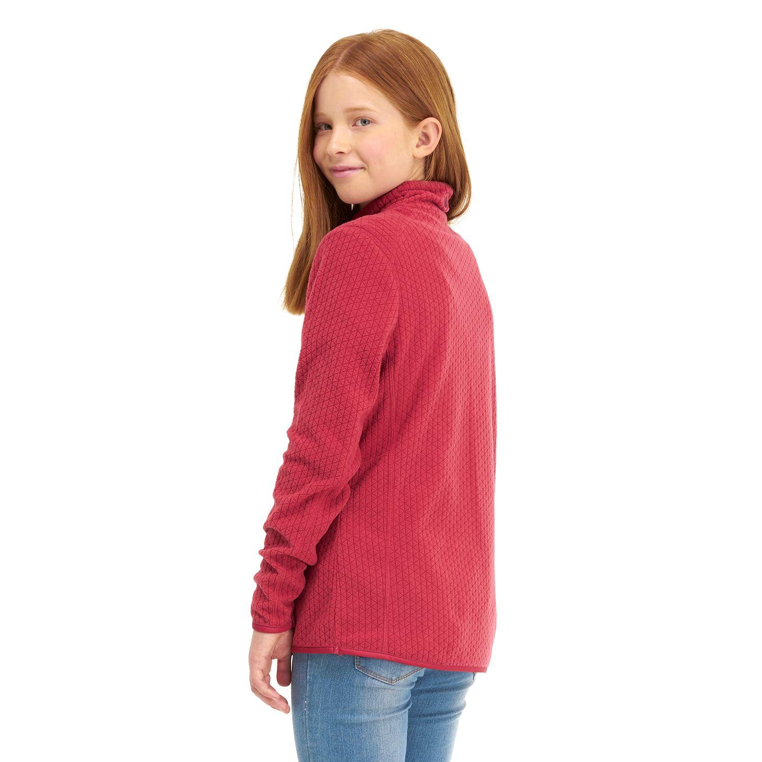 Poleron Teen Girl Mild Nano-F 1/4 Zip Rosa Oscuro Lippi-2