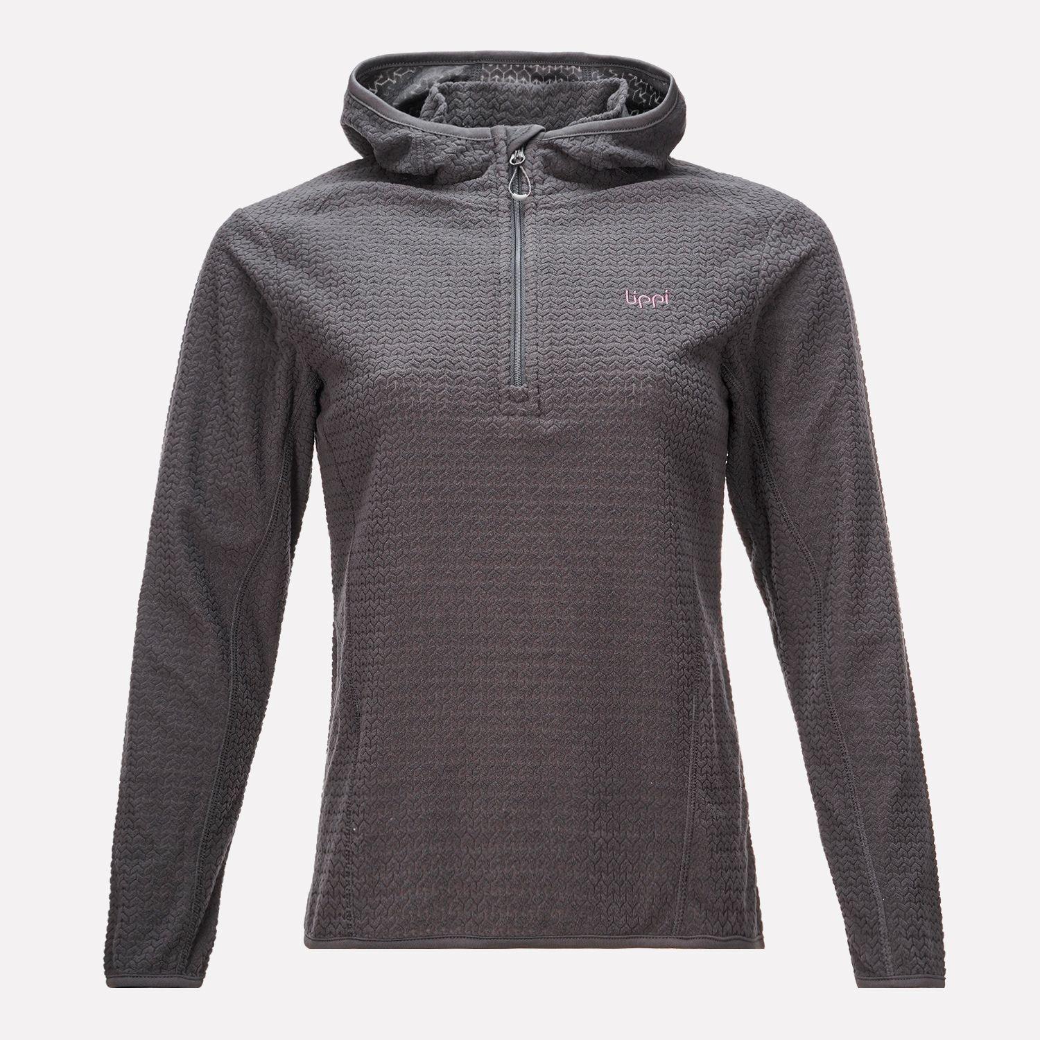 Poleron Teen Girl Mild Nano-F 14 Zip Hoody Negro Lippi V23-0