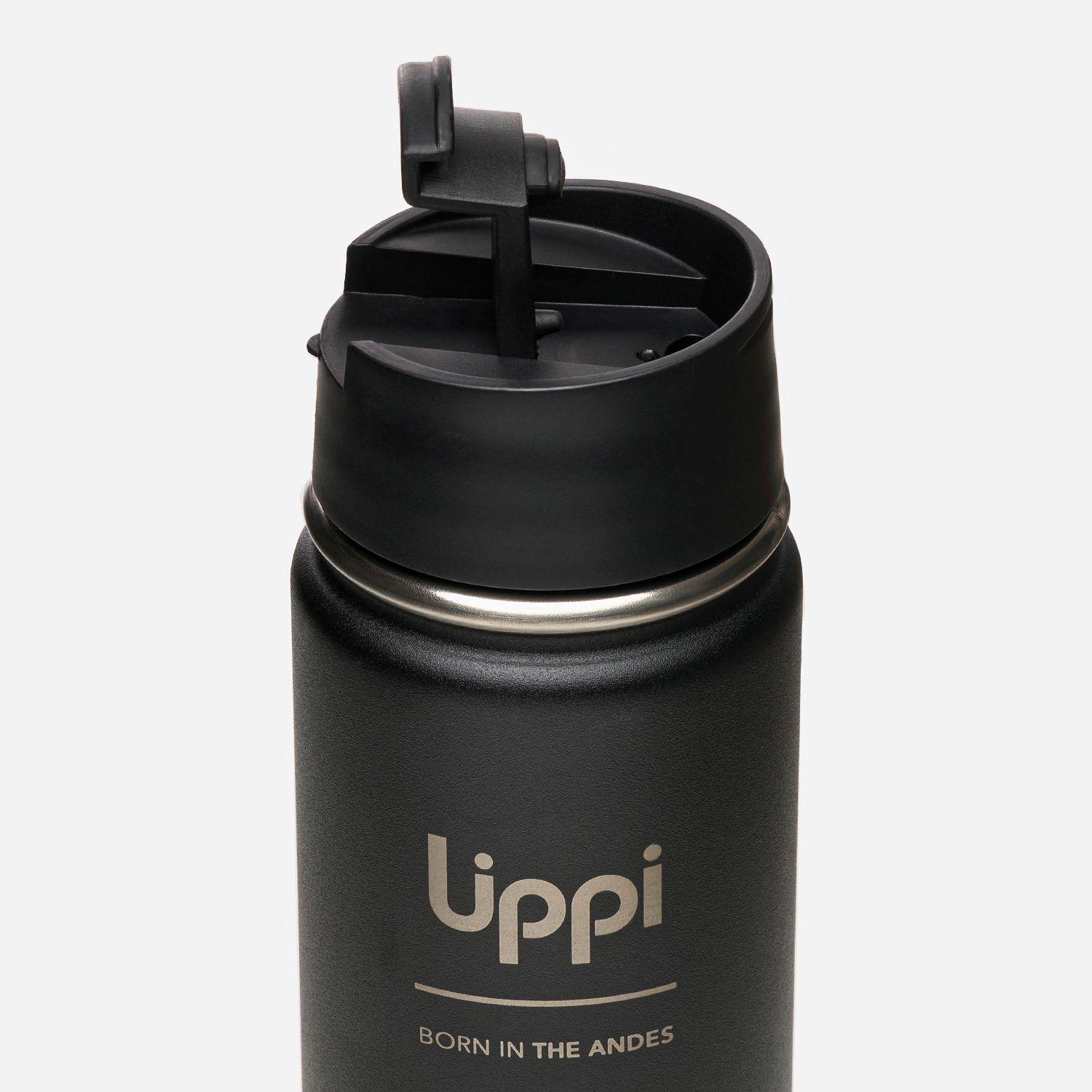 Botella Light Steel Hot Top Bottle 550ml Negro Lippi V25-2