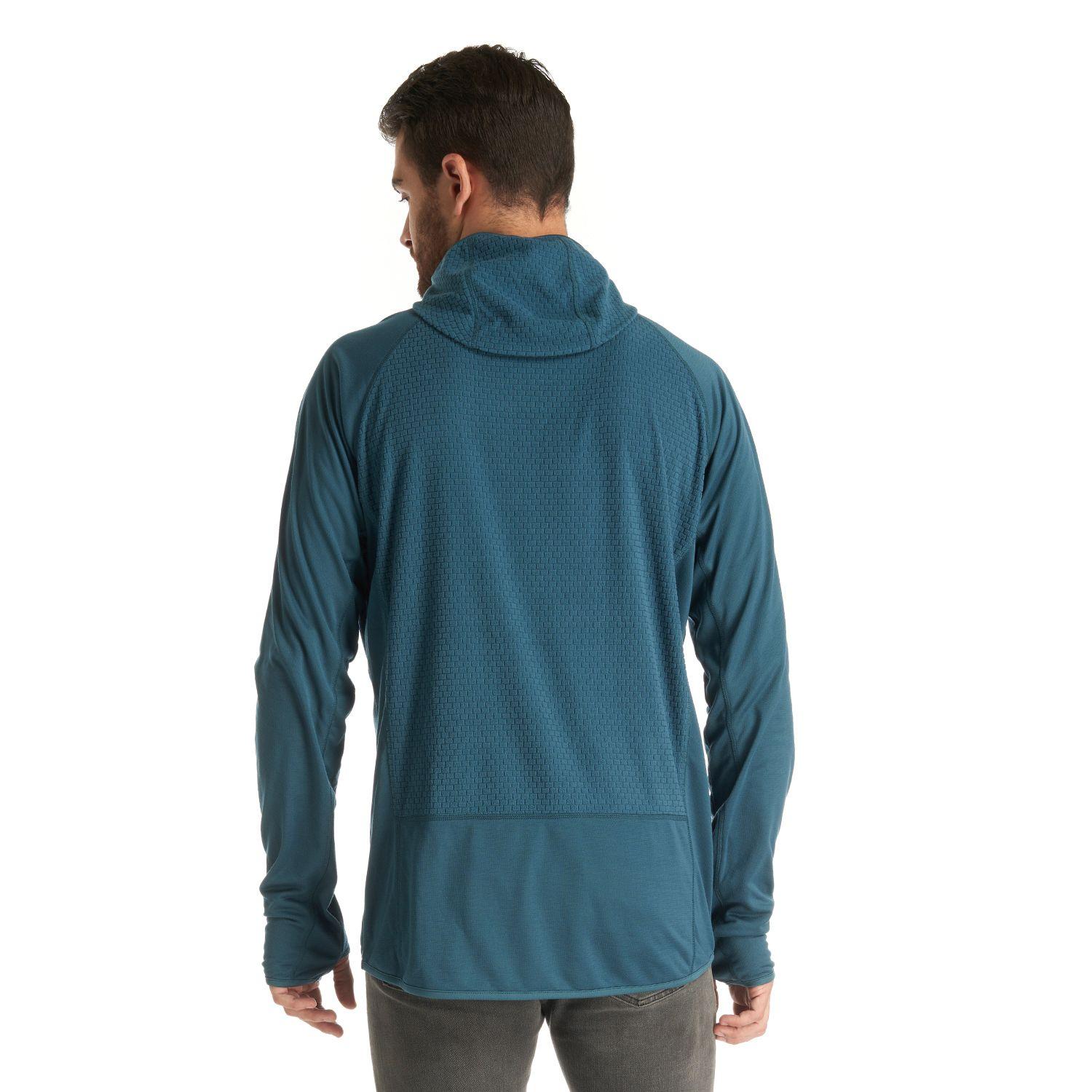 Poleron Hombre Jacaranda Mountain Nano-F 14 Zip Hoody Azul Lippi-5