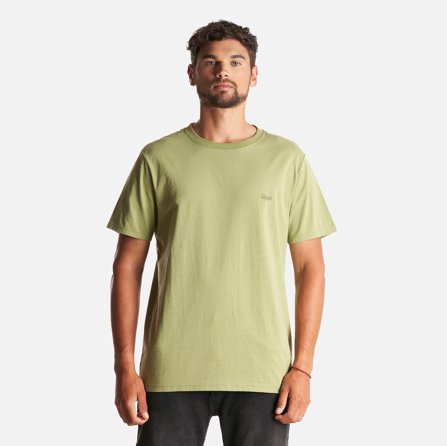 Polera Hombre Ulmo Cotton UV-Stop T-Shirt Verde Mate Lippi-1