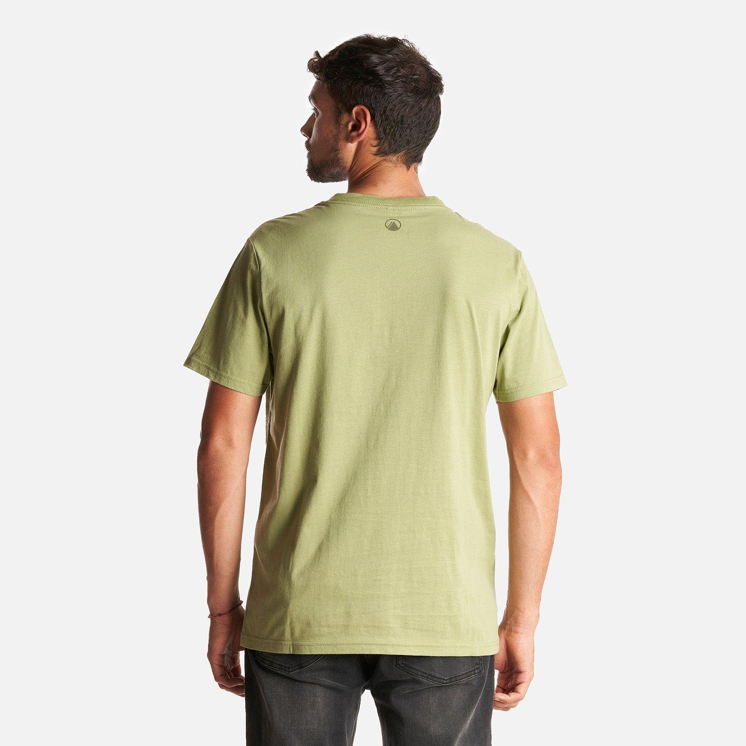 Polera Hombre Ulmo Cotton UV-Stop T-Shirt Verde Mate Lippi-3