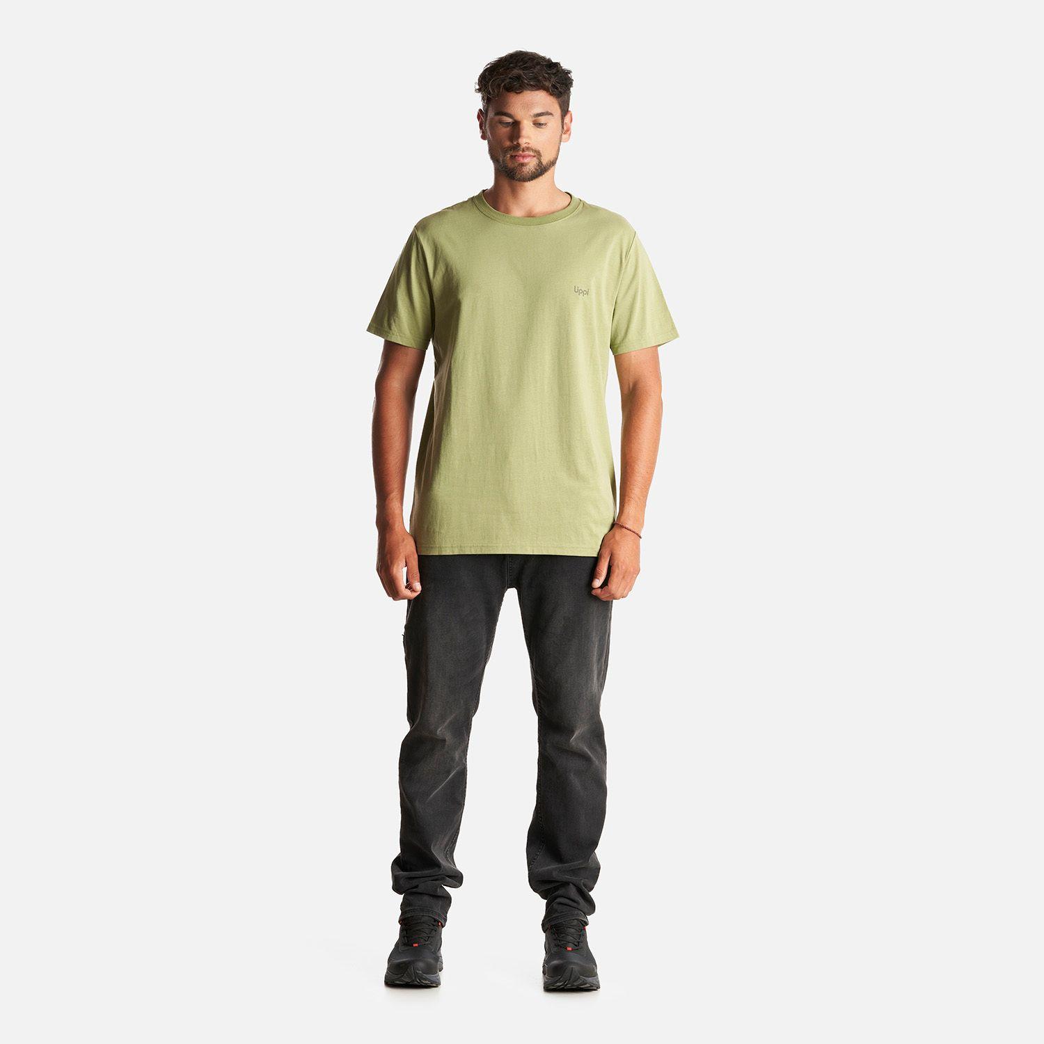 Polera Hombre Ulmo Cotton UV-Stop T-Shirt Verde Mate Lippi-5