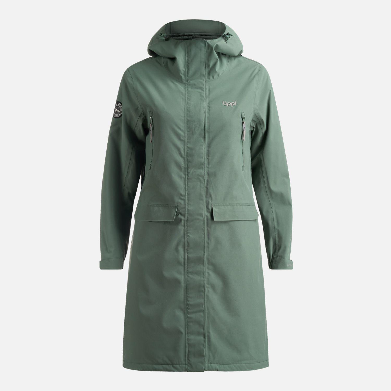 Chaqueta Mujer Mountains Live B-Dry Long Jacket Verde Musgo Lippi-0