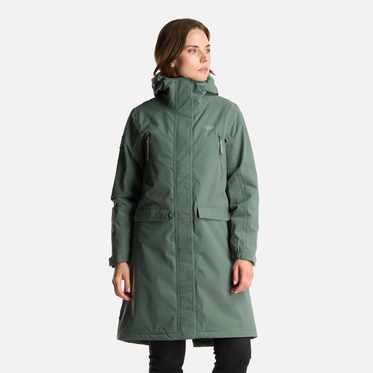 Chaqueta Mujer Mountains Live B-Dry Long Jacket Verde Musgo Lippi-1