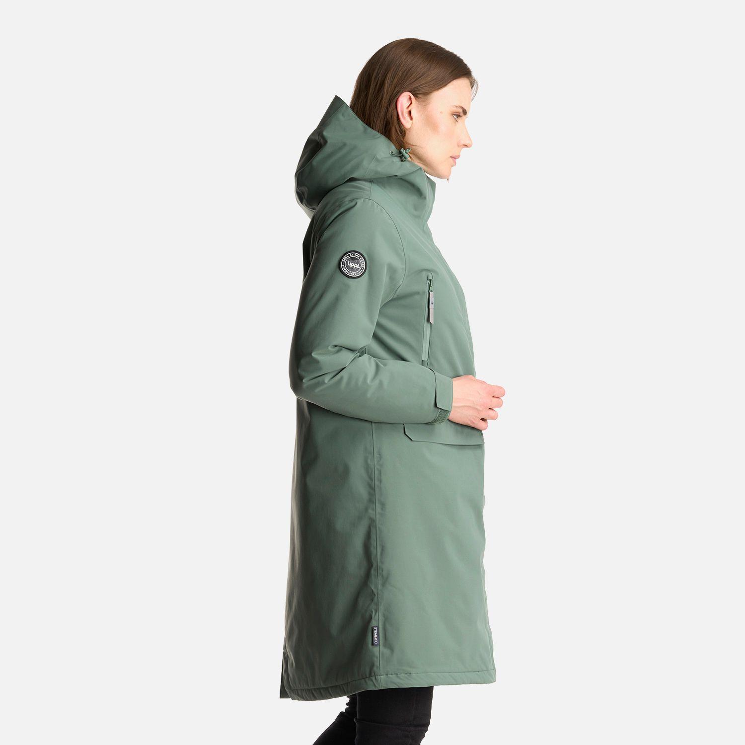 Chaqueta Mujer Mountains Live B-Dry Long Jacket Verde Musgo Lippi-3