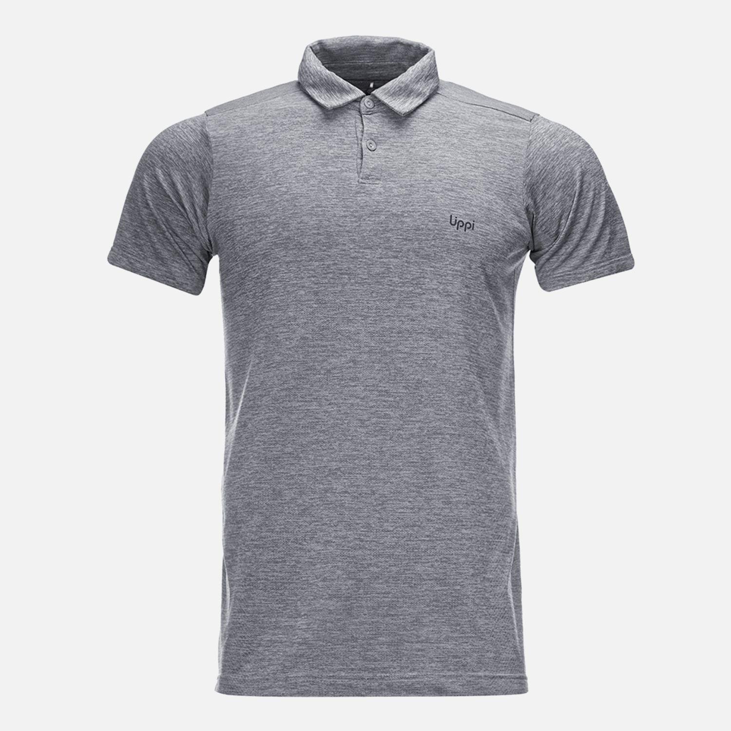 Polera Hombre B-Classic Seamless Polo Melange Gris Claro Lippi-0