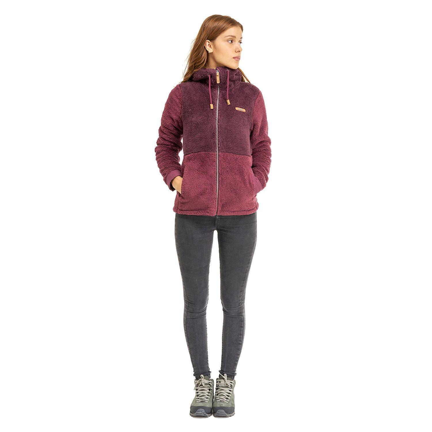 Chaqueta Mujer Bear Shaggy-Pro Hoody Jacket Burdeo Lippi I20-5