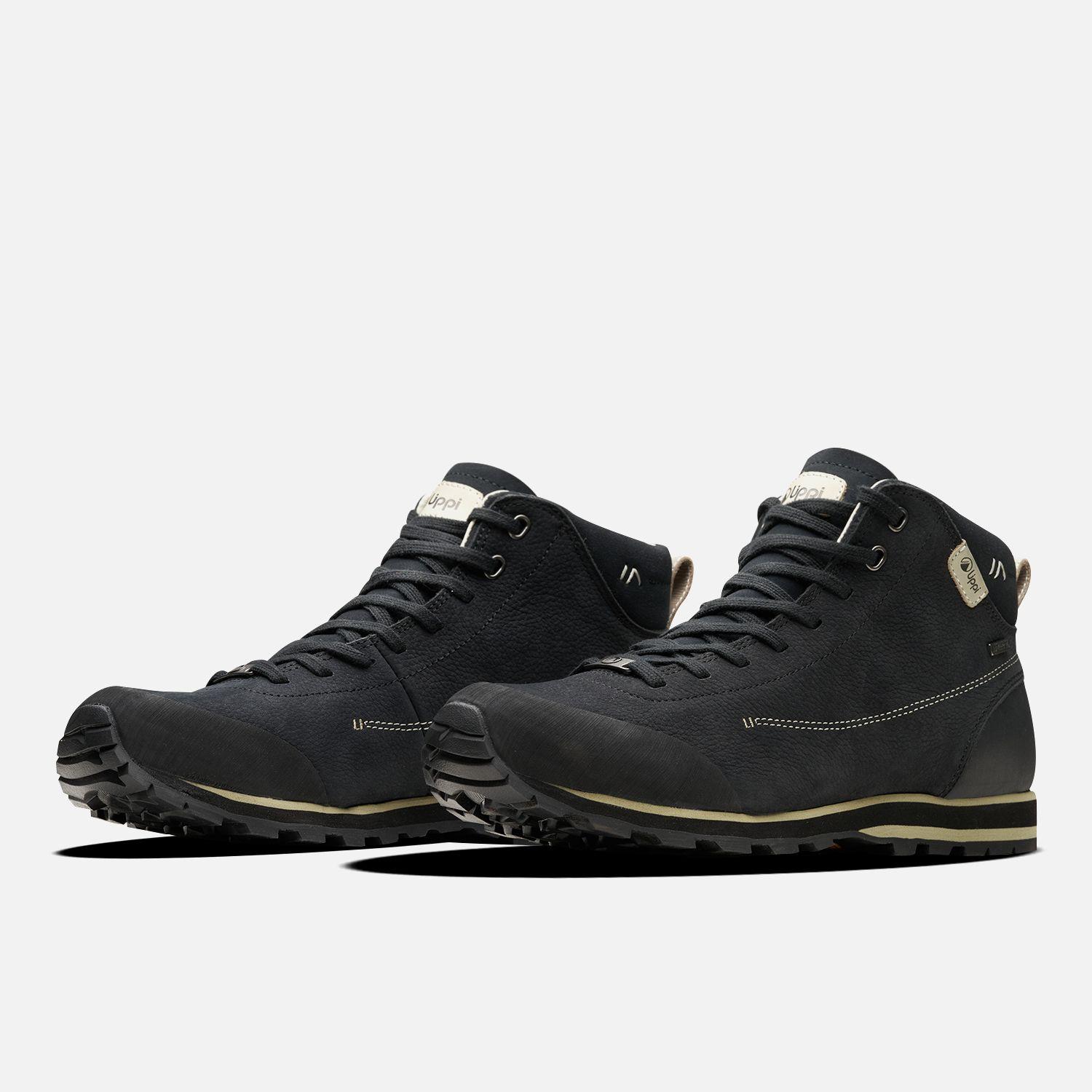 Botín Hombre Woods Mid Negro Verde Grisaceo Lippi-3