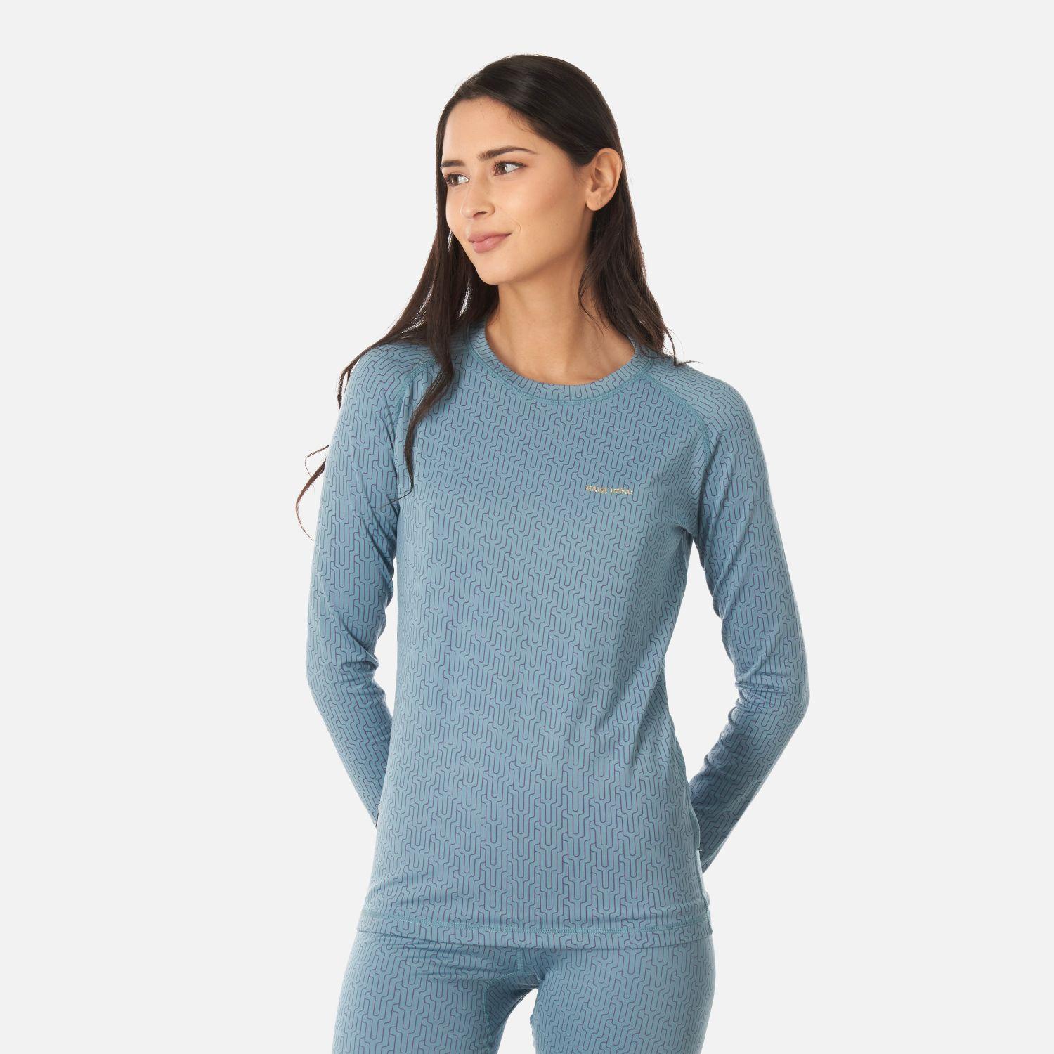 Primera Capa Mujer Huemul Top Print Celeste Haka Honu I22-1