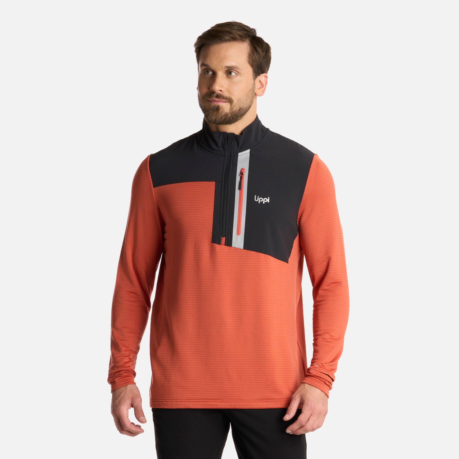Polerón Hombre Karova Nano-F 14 Zip Café Claro Lippi I25-0