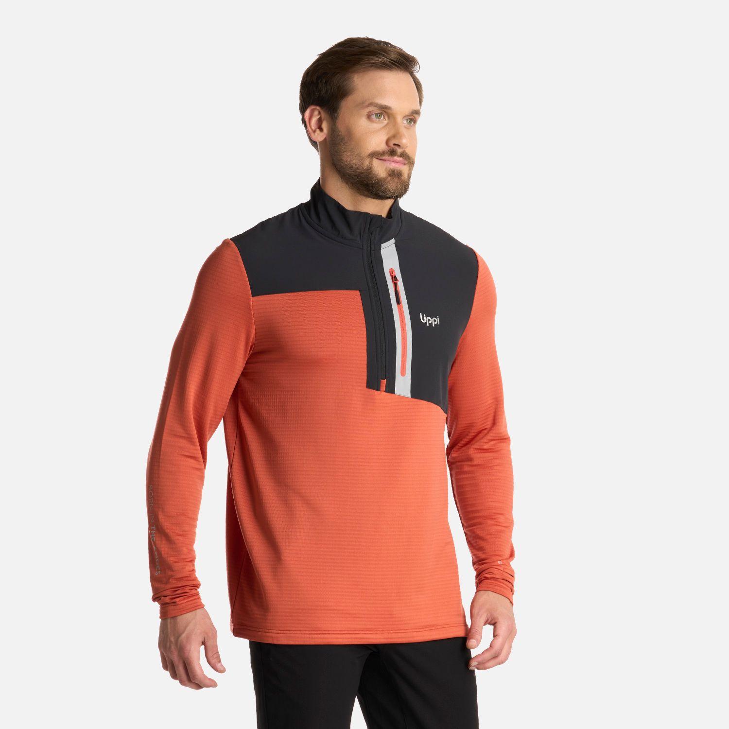 Polerón Hombre Karova Nano-F 14 Zip Café Claro Lippi I25-1
