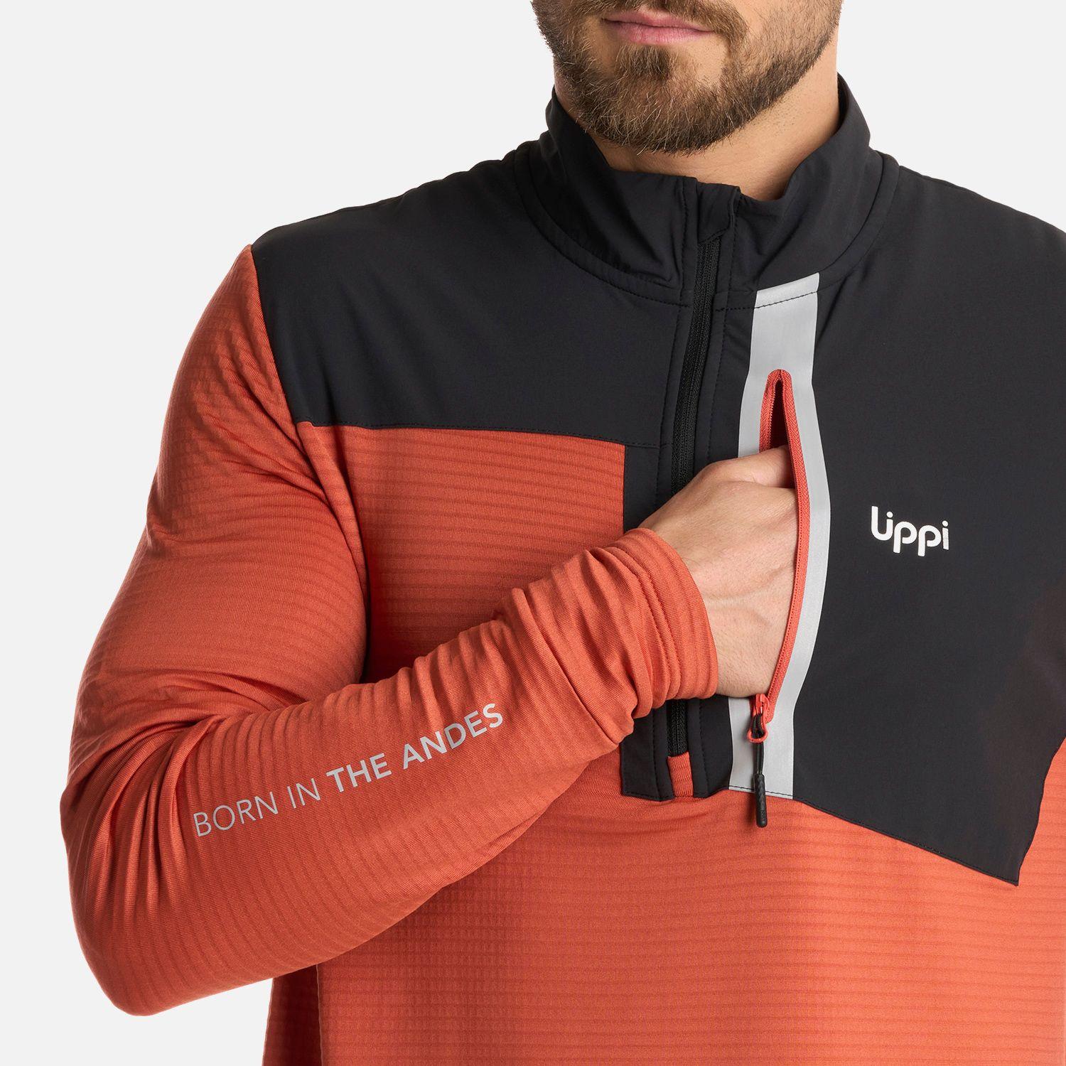 Polerón Hombre Karova Nano-F 14 Zip Café Claro Lippi I25-3