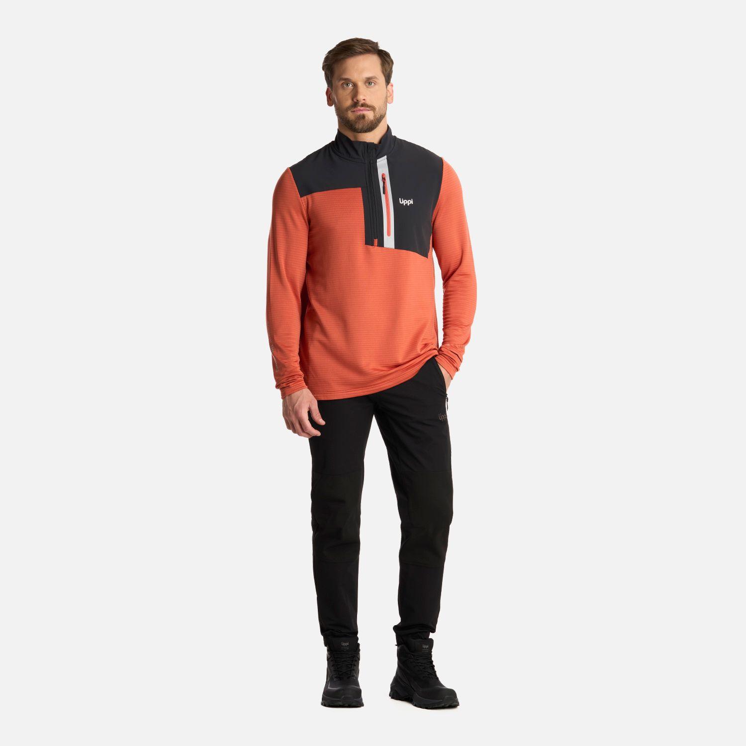 Polerón Hombre Karova Nano-F 14 Zip Café Claro Lippi I25-5