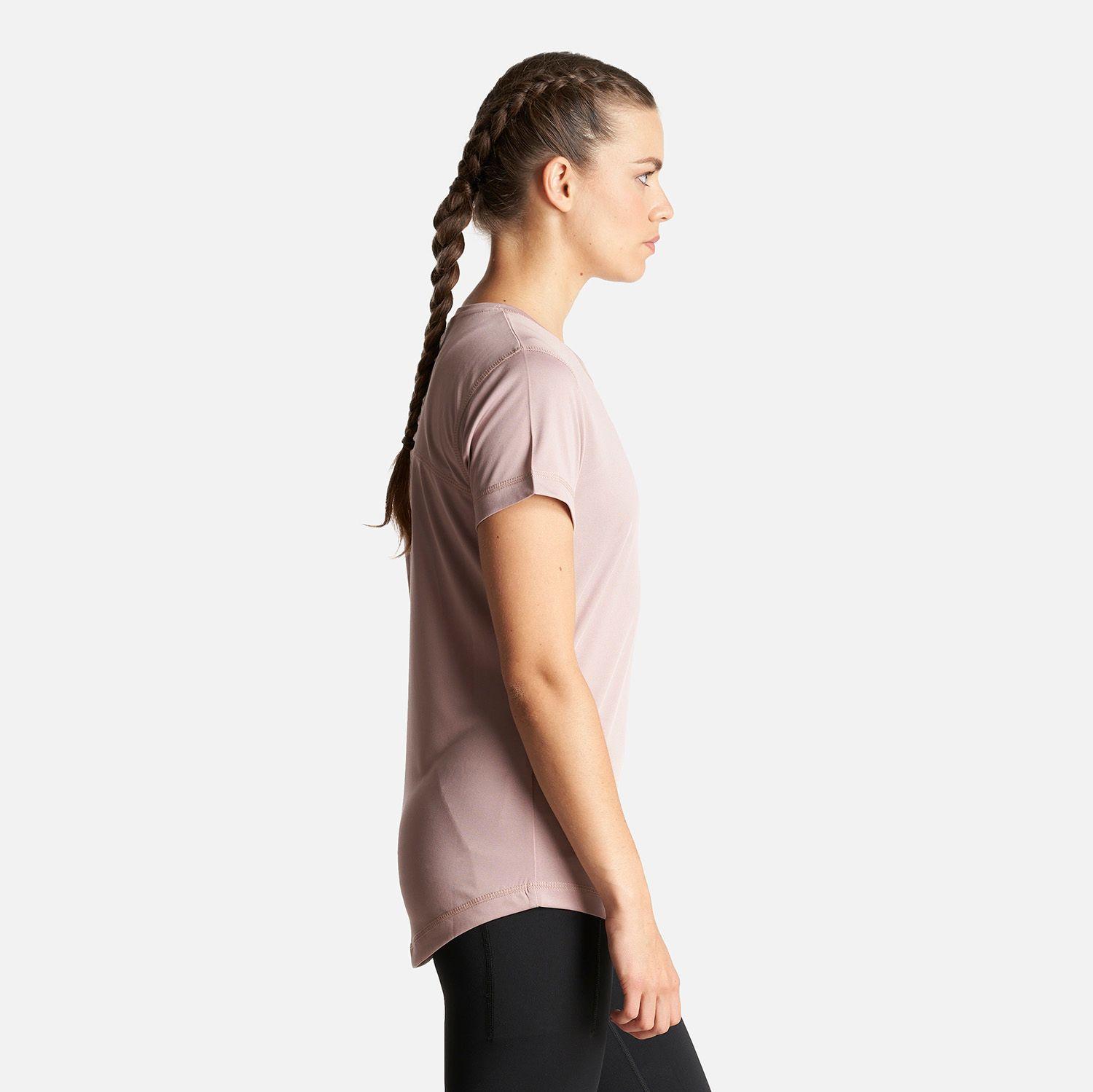Polera Mujer Core Q-Dry T-Shirt Rosa Claro Lippi-3