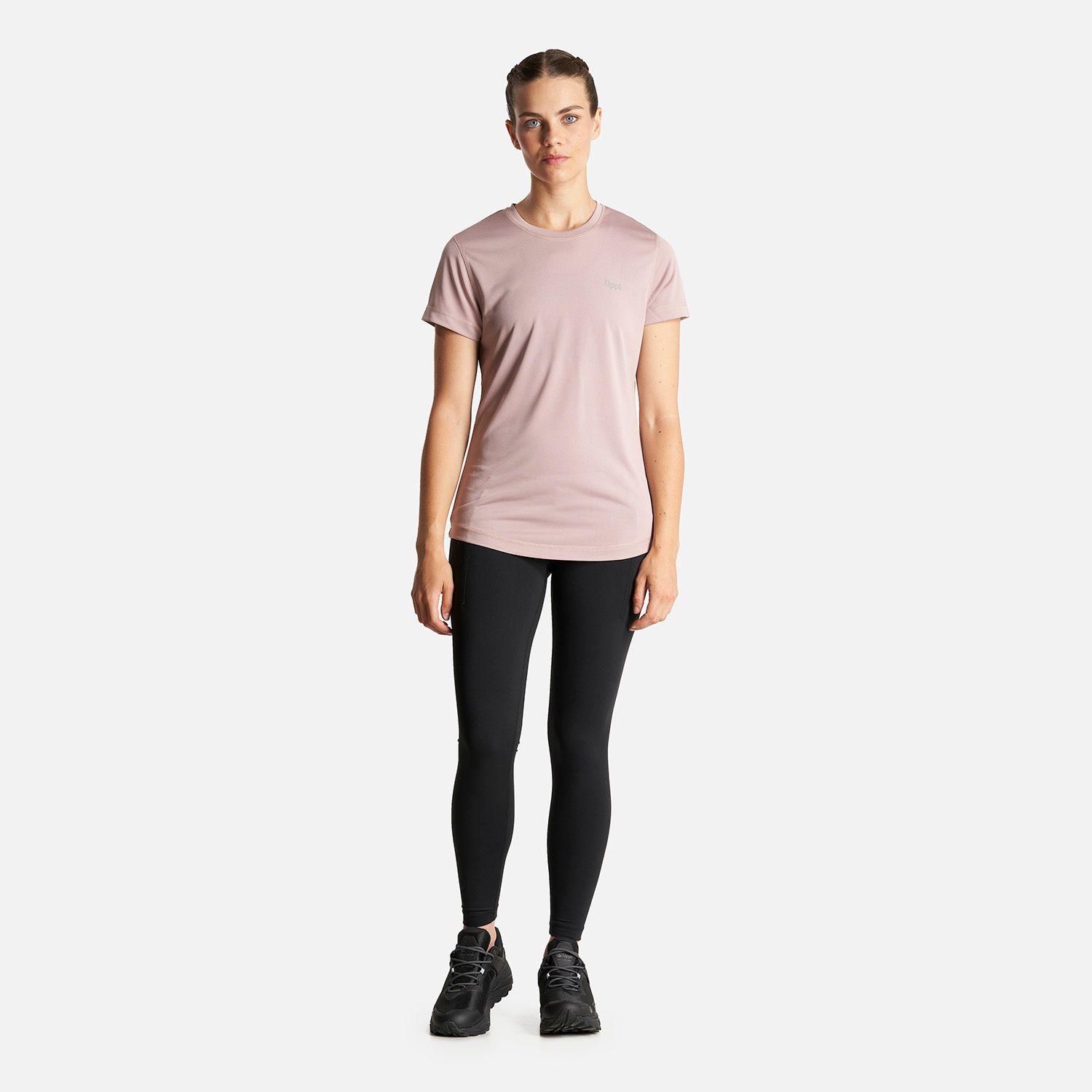 Polera Mujer Core Q-Dry T-Shirt Rosa Claro Lippi-6