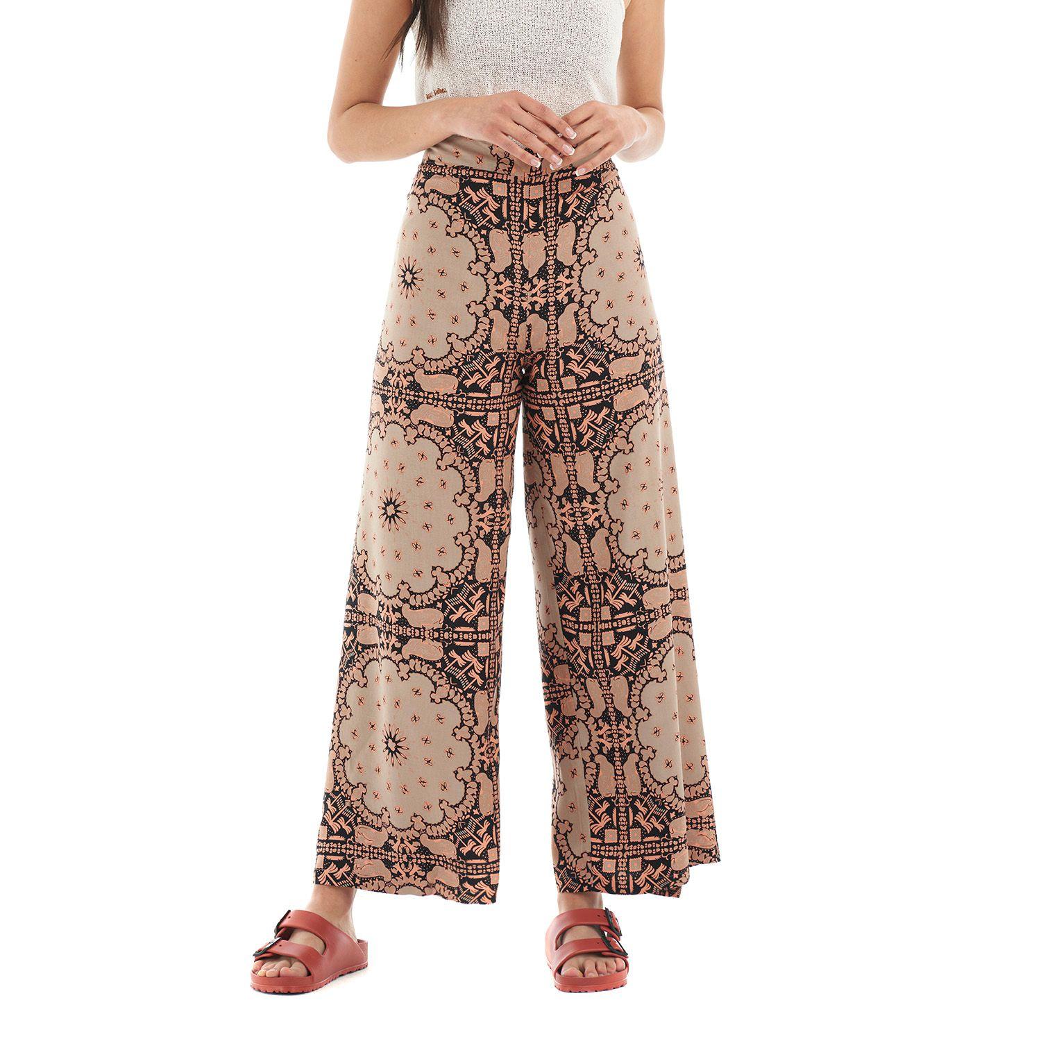 Pantalon Mujer Mar y Posa Print negro Haka Honu V22-1