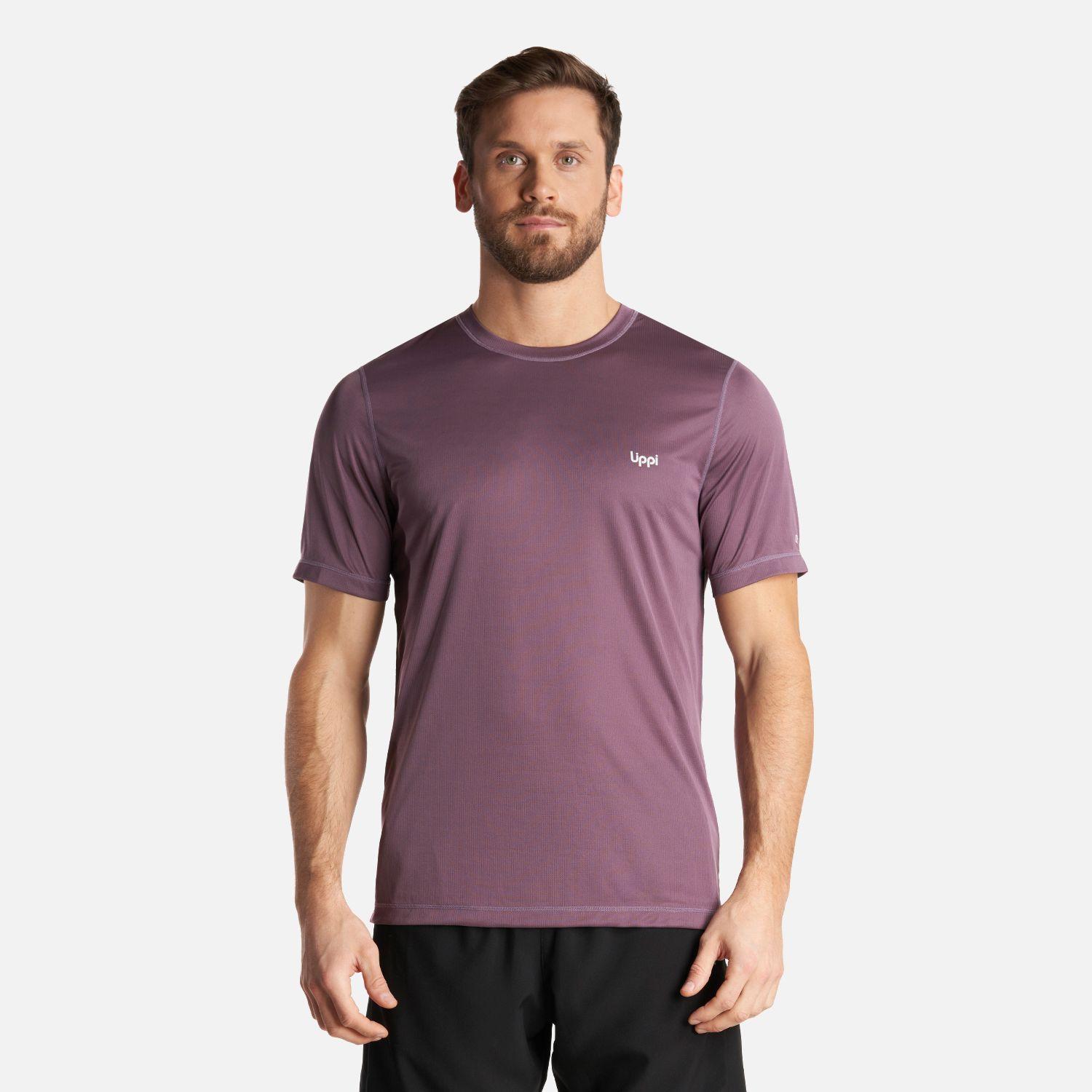Polera Hombre Core Q-Dry T-Shirt Morado Lippi-1