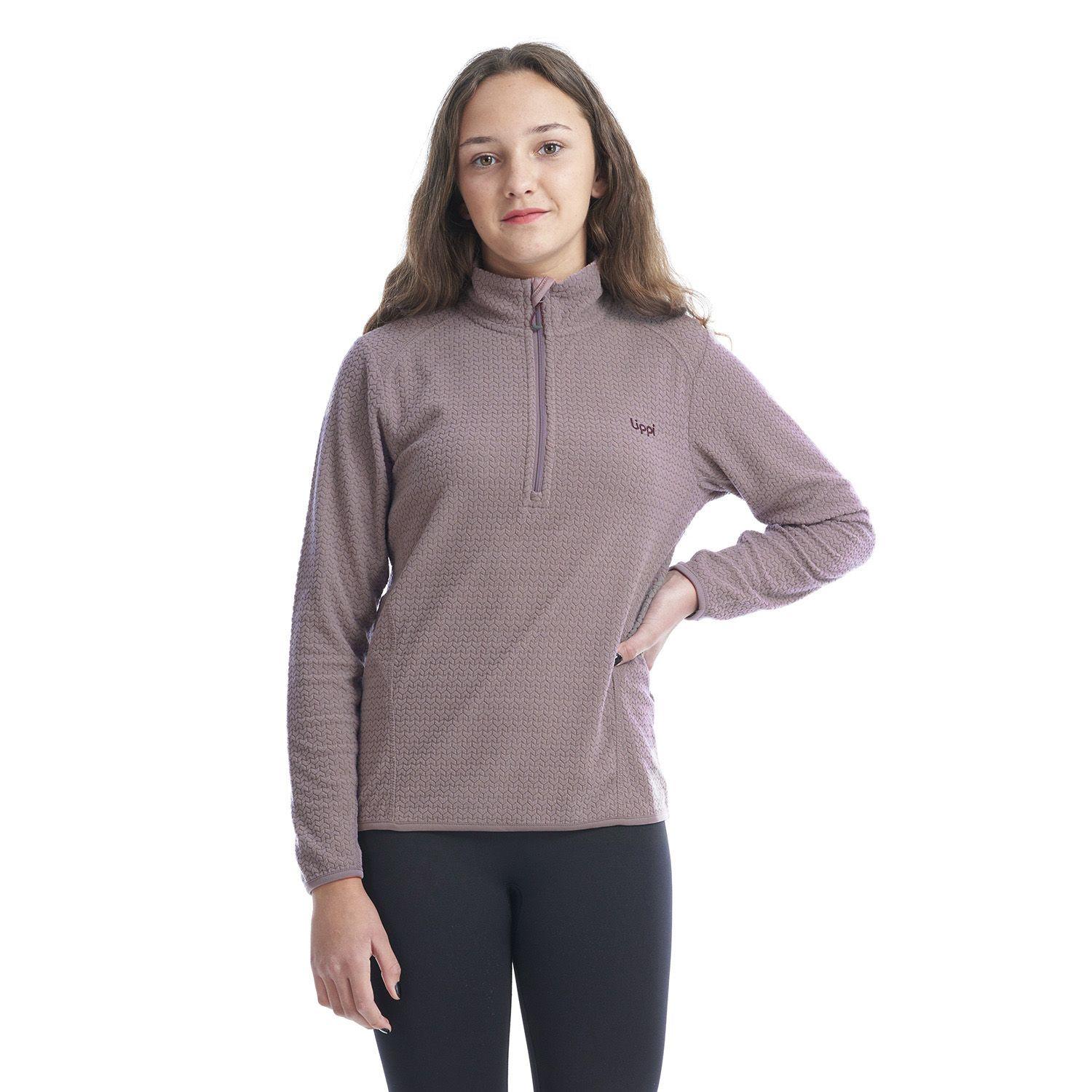 Poleron Teen Girl Mild Nano-F 14 Zip Lila Lippi-1