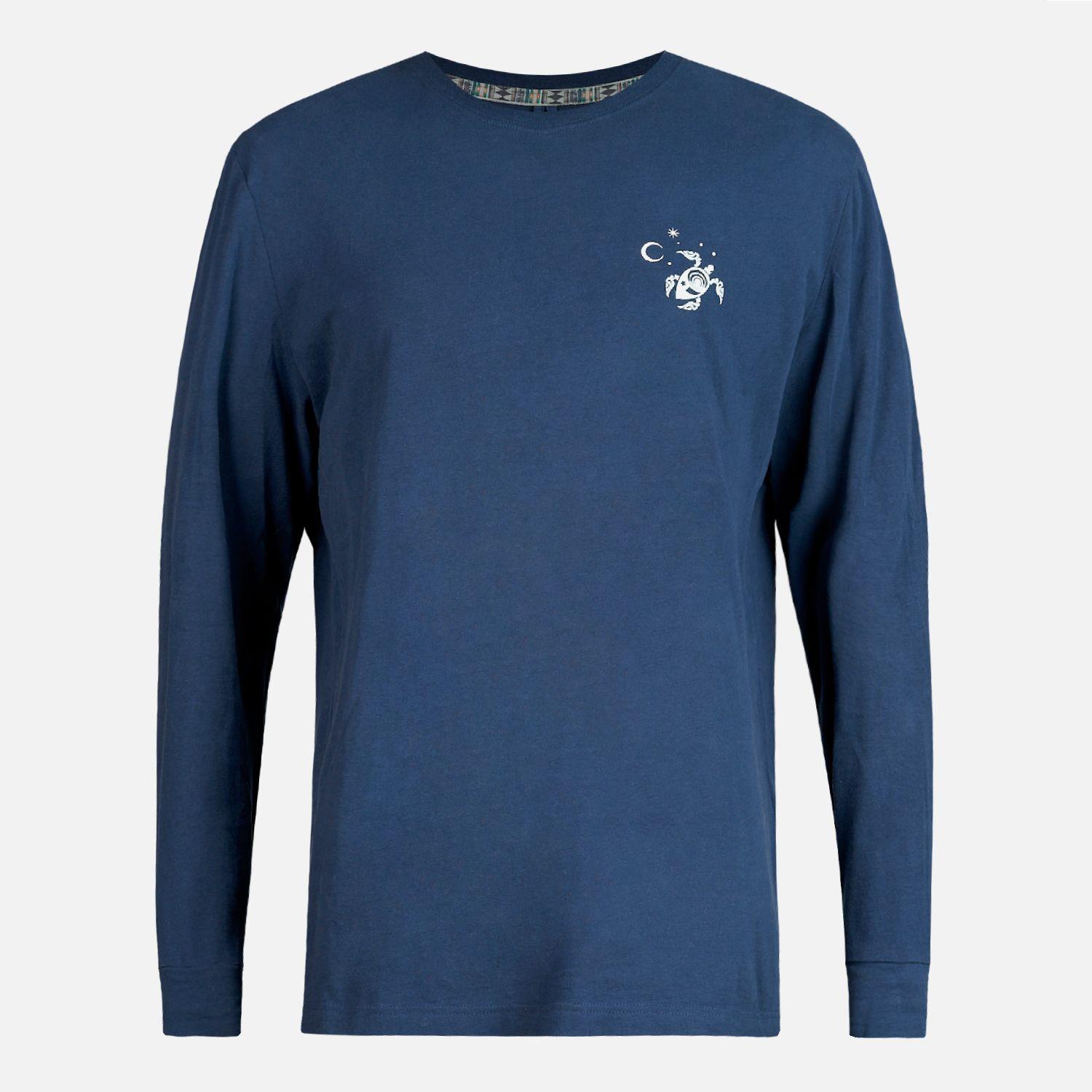 Polera Hombre Norte Sur Azul Noche Haka Honu-0