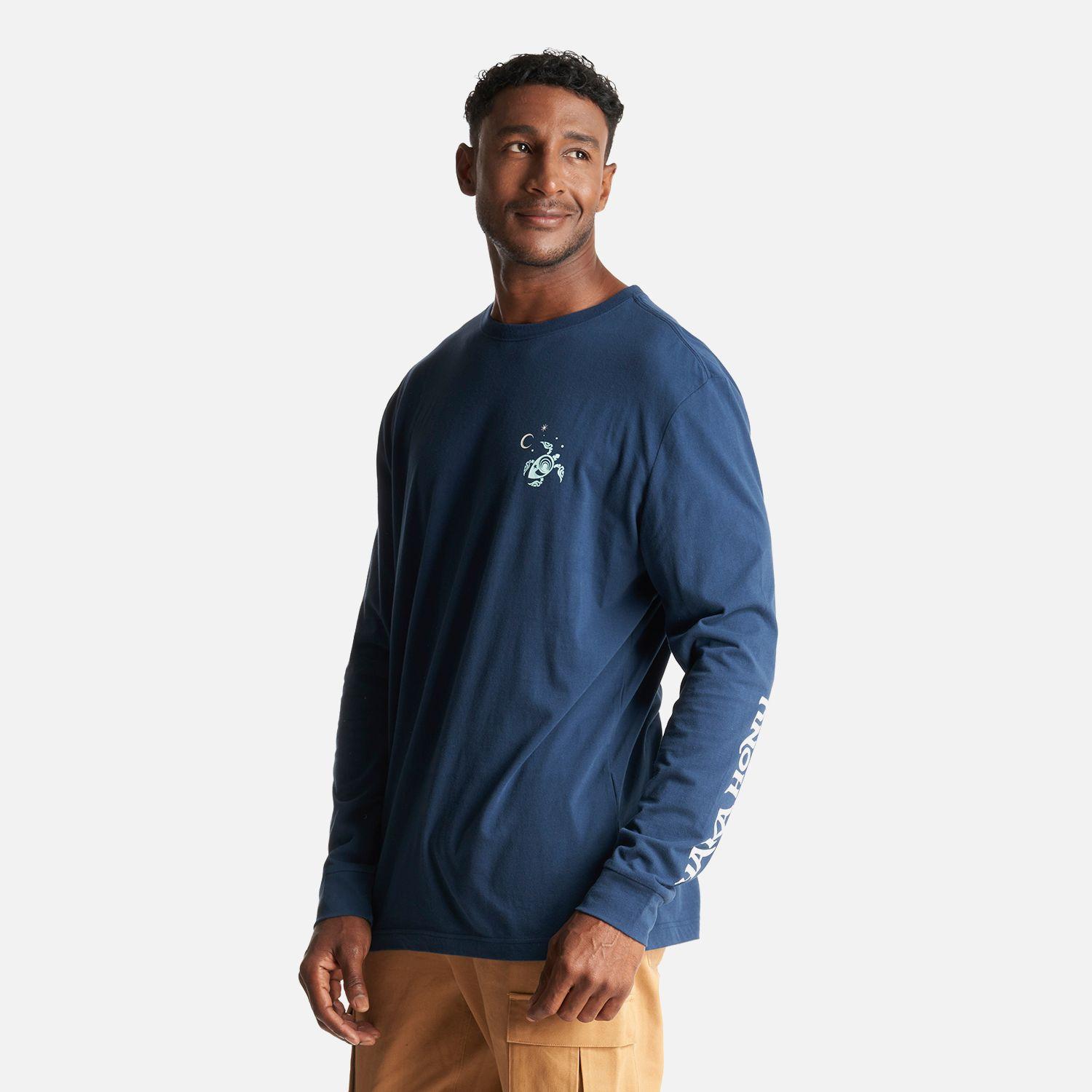 Polera Hombre Norte Sur Azul Noche Haka Honu-2
