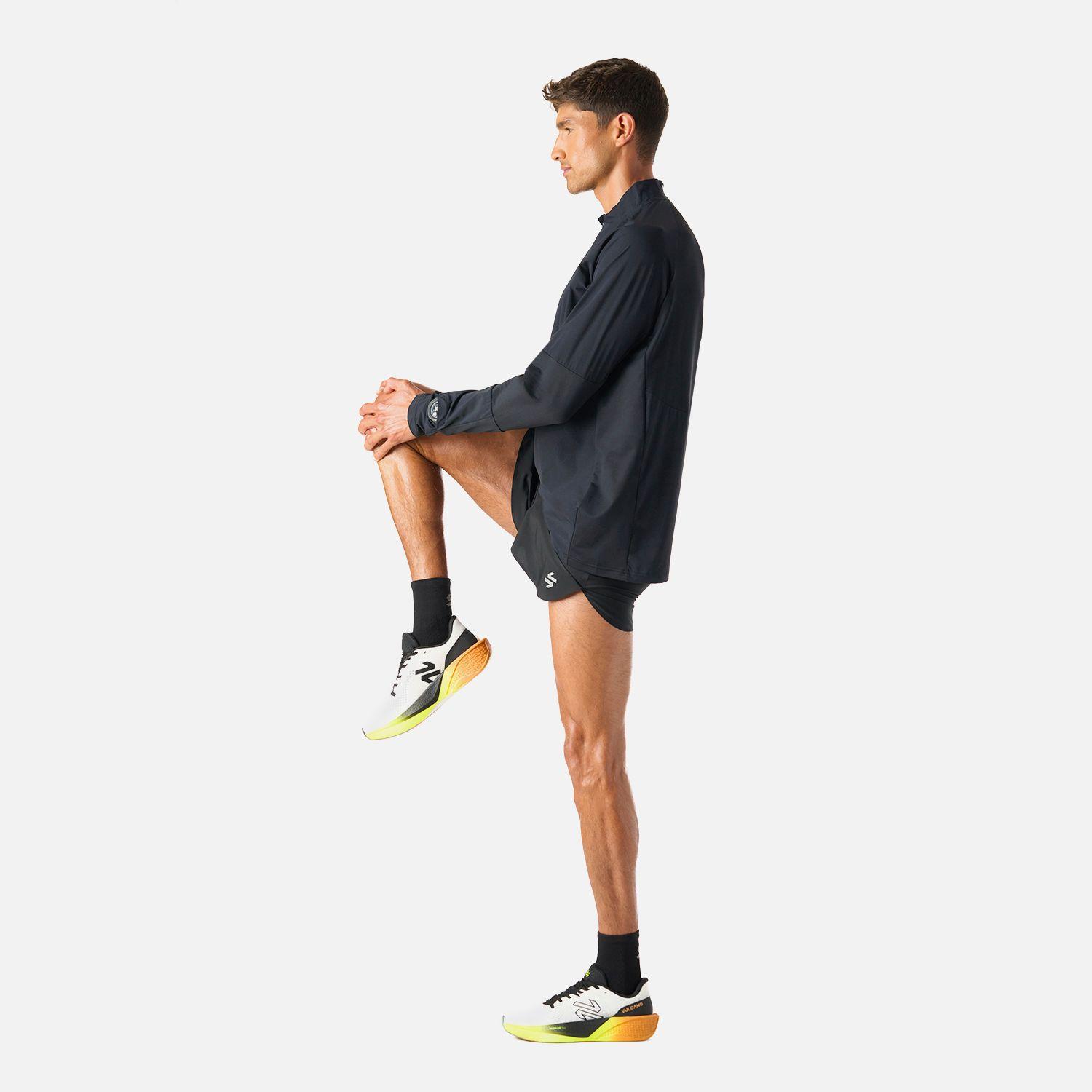 Polerón Hombre Built To Move Pro 1/4 Zip Negro Vulcano-6