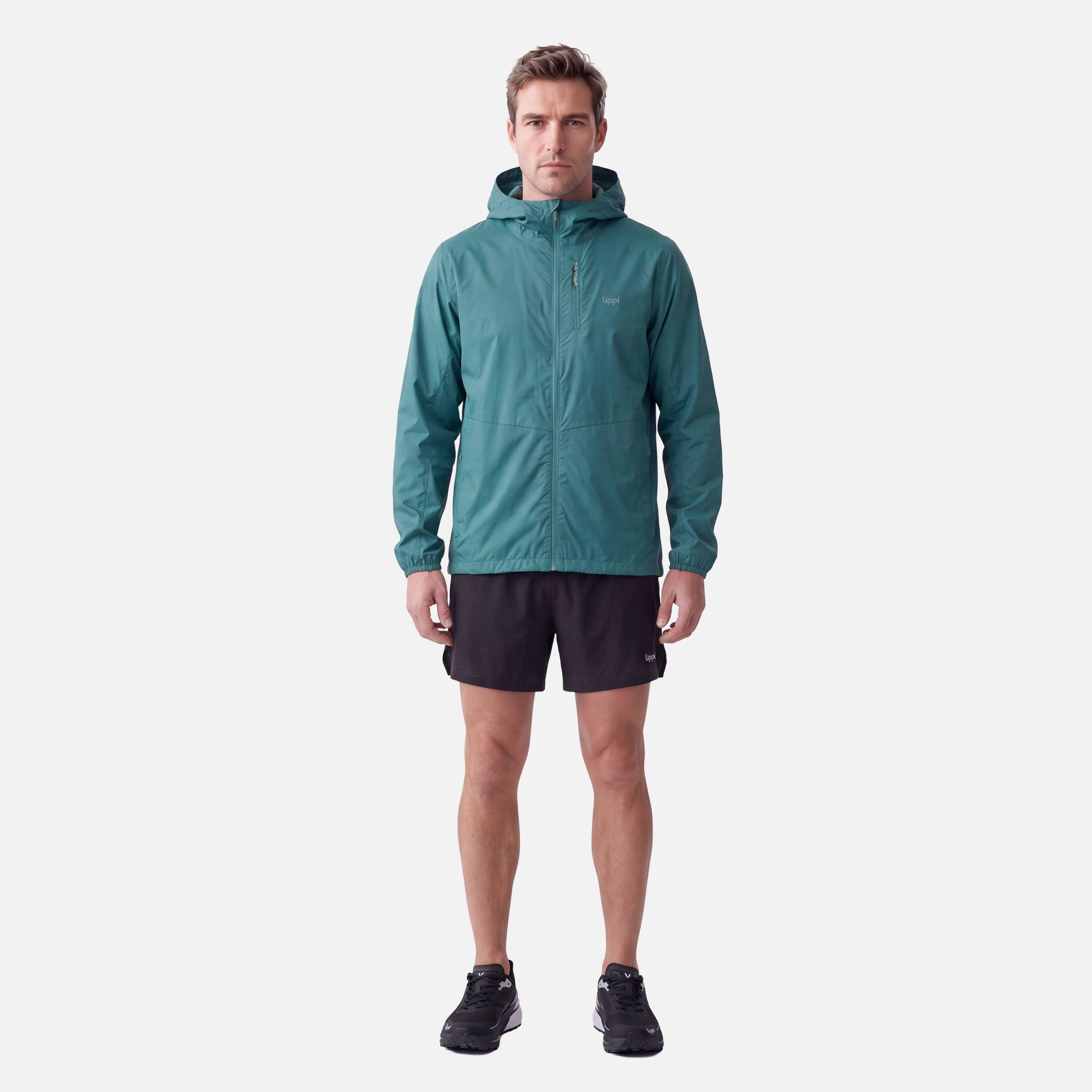 Chaqueta Hombre Nightfall SL Windbreaker Hoody Jacket Petroleo Claro Lippi V27-4