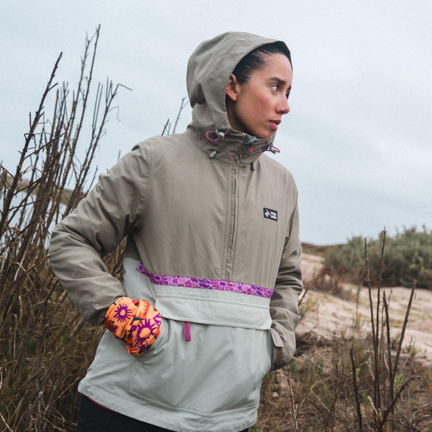 Chaqueta Mujer Viento Norte 14 Zip Verde Oliva Haka Honu-8