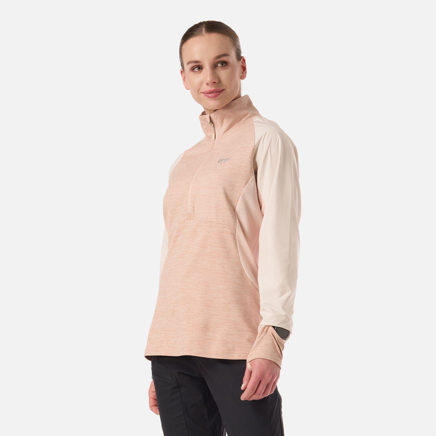 Polerón Mujer Egger 1/4 Zip Damasco Lippi V26-1