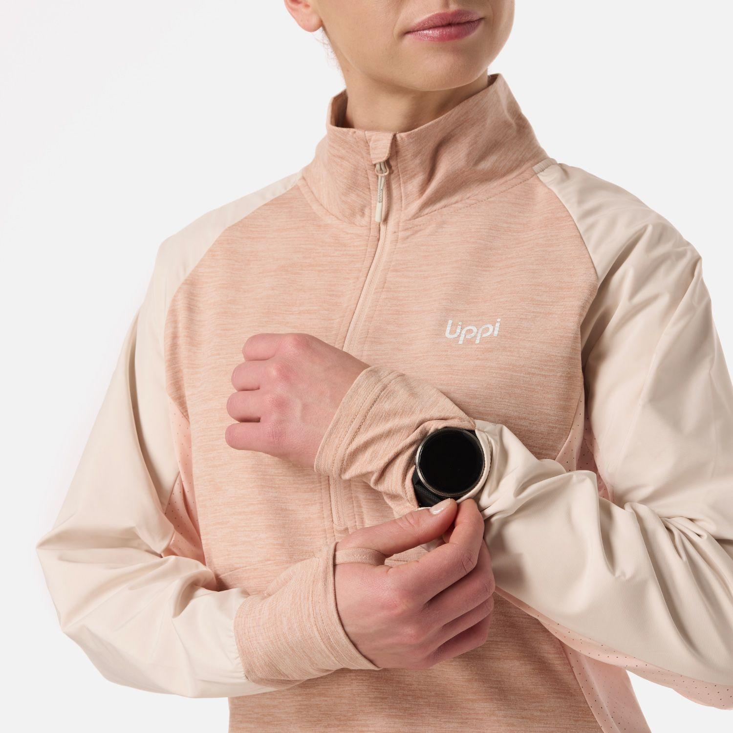 Polerón Mujer Egger 1/4 Zip Damasco Lippi V26-3