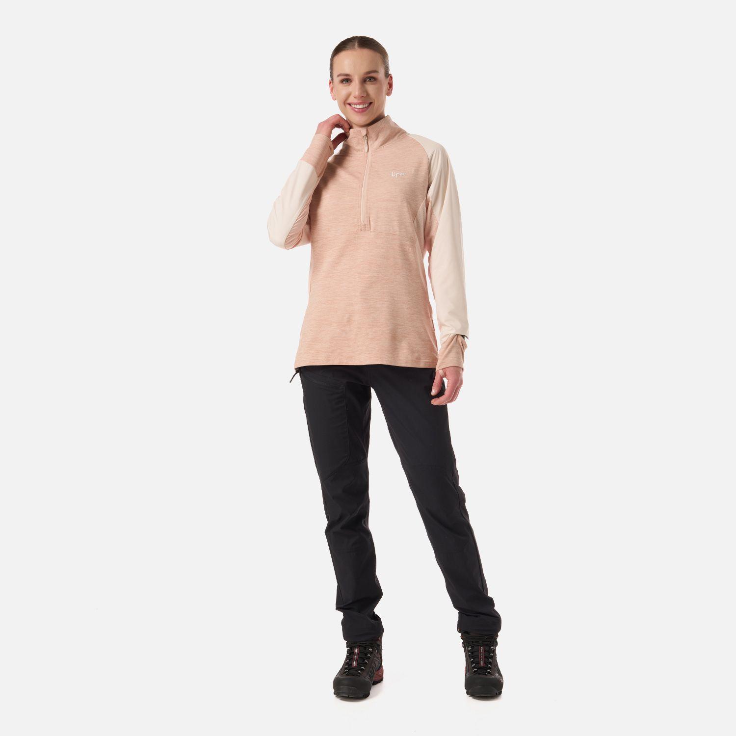 Polerón Mujer Egger 1/4 Zip Damasco Lippi V26-4